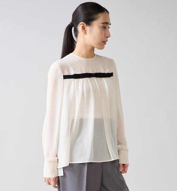 TIARA「リボンディテールブラウス」|シャツ・ブラウス|