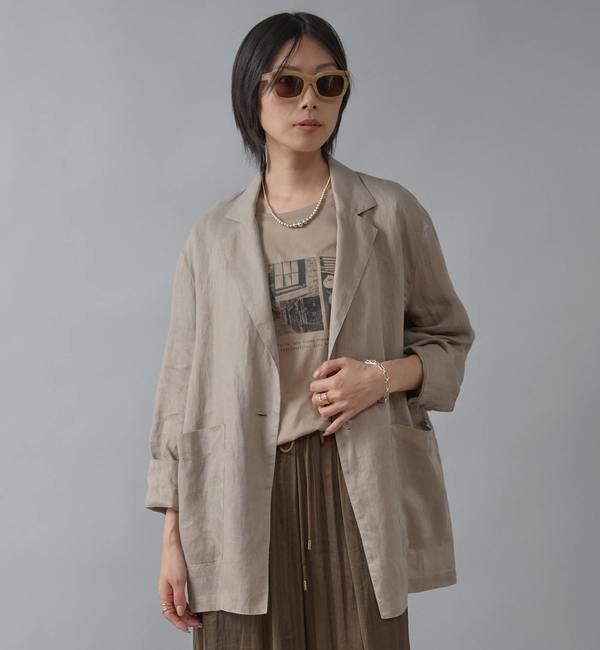 Liesse「リネンライトジャケット」|テーラードジャケット|