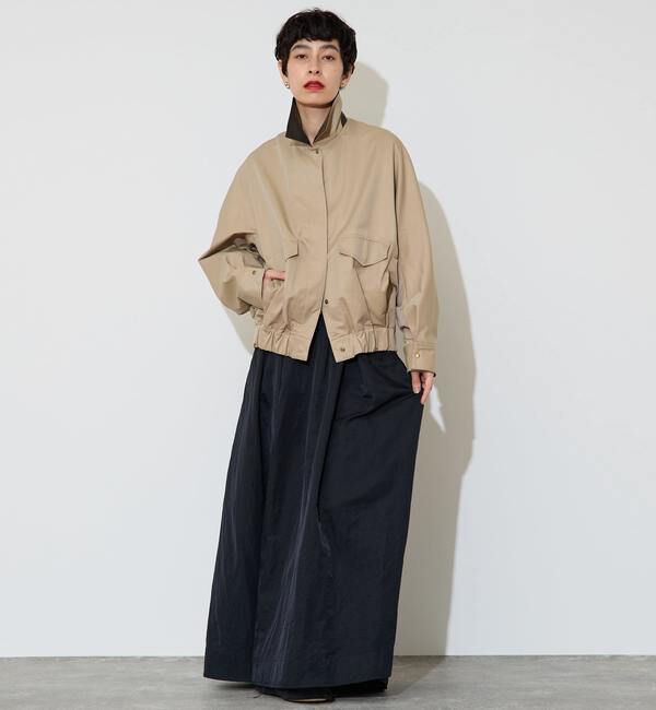 Liesse「フェイクレザーコンビブルゾン」|ブルゾン・スタジャン|