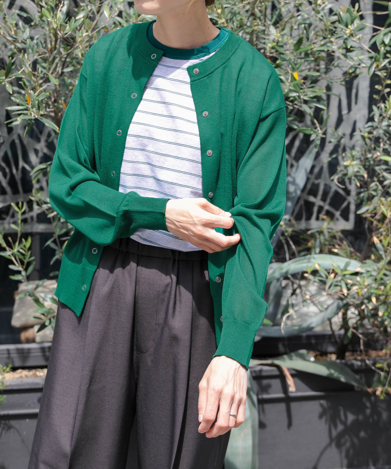 URBAN RESEARCH DOORS「FORK&SPOON　LEVITAニットカーディガン」|カーディガン|