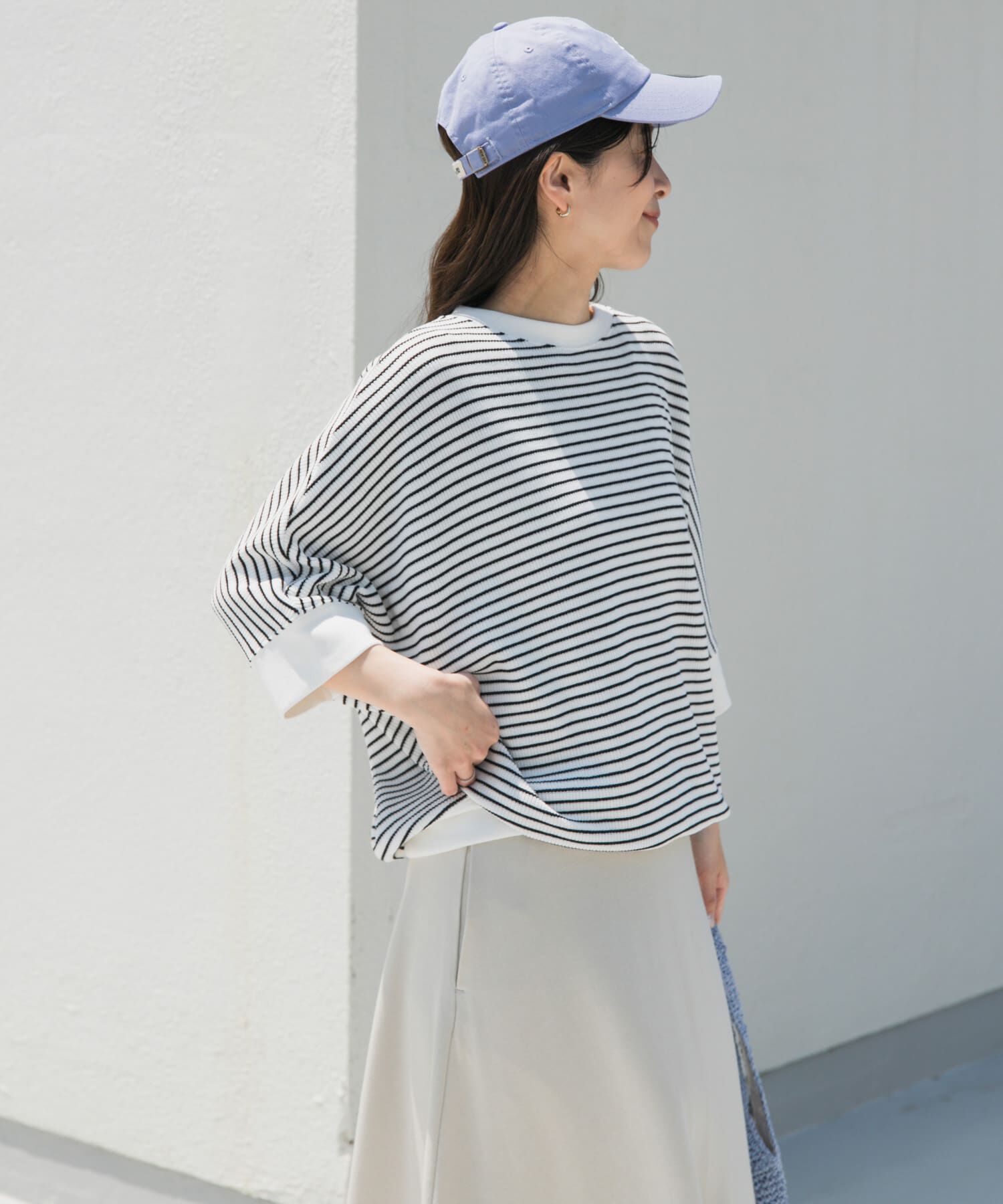 URBAN RESEARCH DOORS「タックフライスワイドTシャツ」|Tシャツ・カットソー|