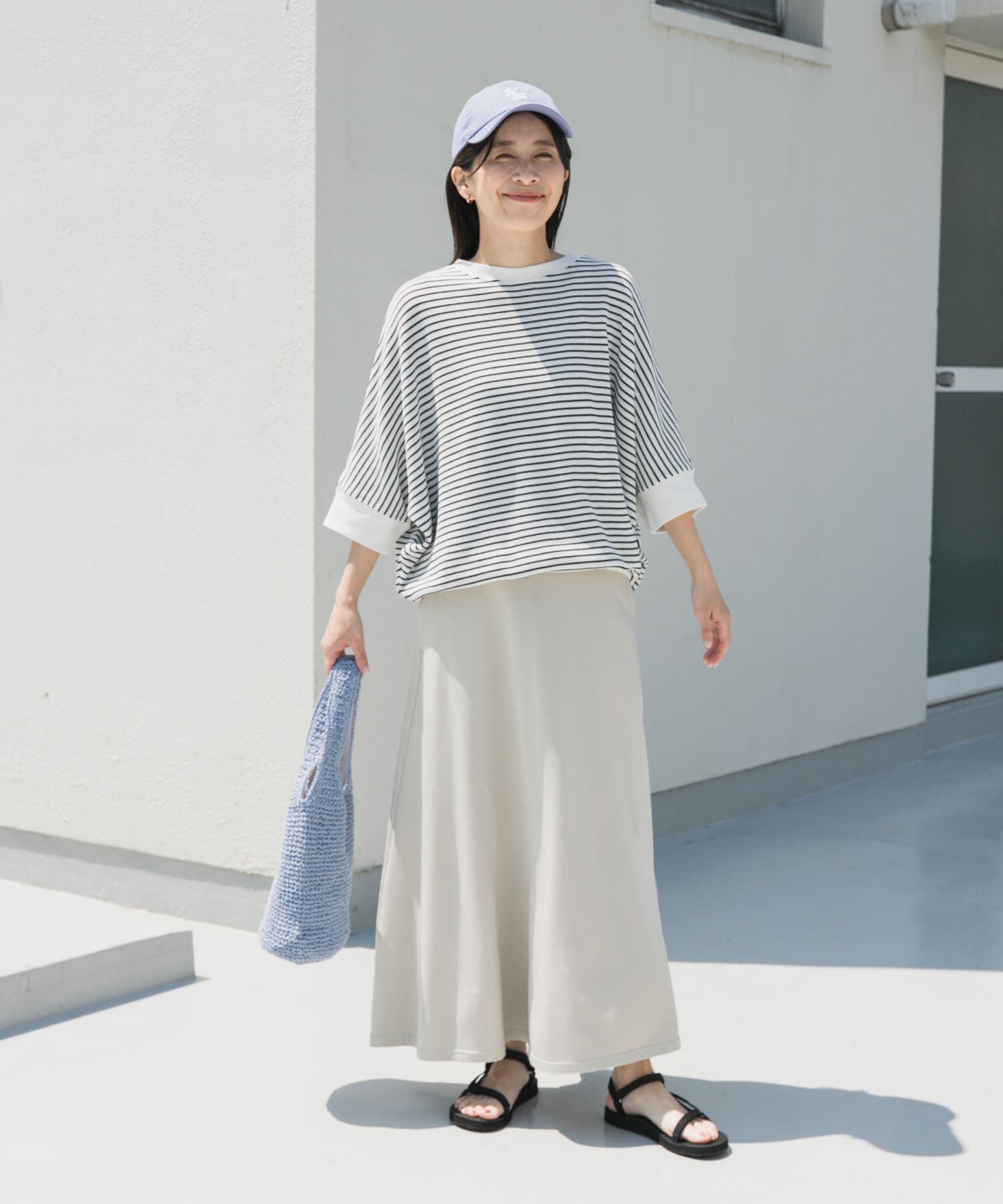 URBAN RESEARCH DOORS「タックフライスワイドTシャツ」|Tシャツ・カットソー|