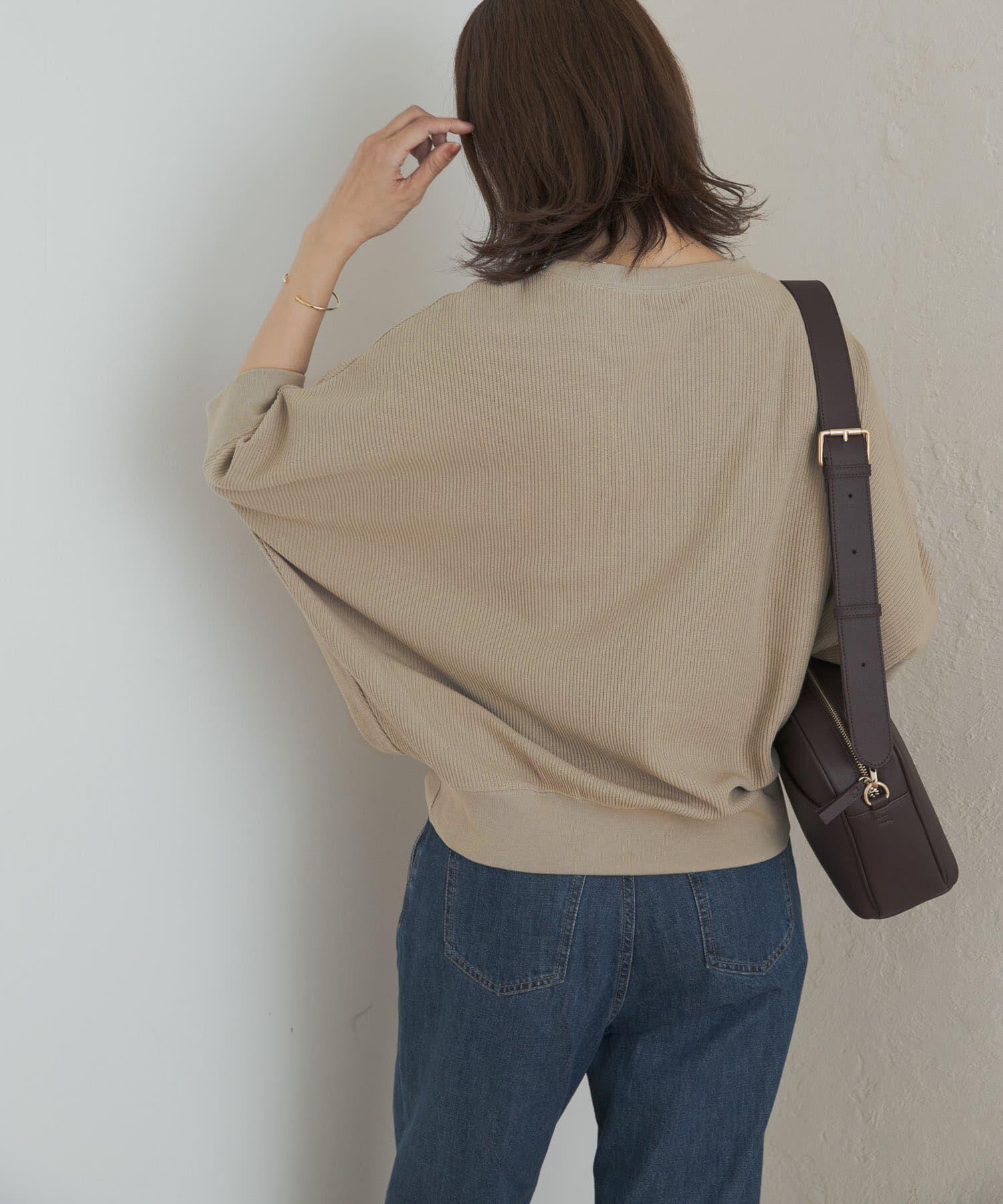 URBAN RESEARCH DOORS「タックフライスワイドTシャツ」|Tシャツ・カットソー|