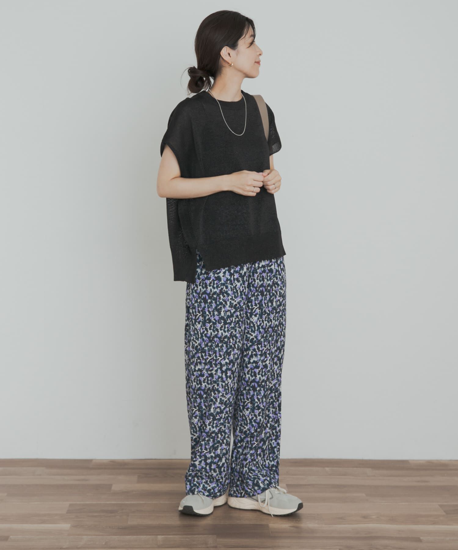 URBAN RESEARCH DOORS「『接触冷感/吸水速乾/ｲｰｼﾞｰｹｱ』ﾌﾗﾜｰﾌﾟﾘﾝﾄﾄﾞﾗｲﾀｯ  」|その他|