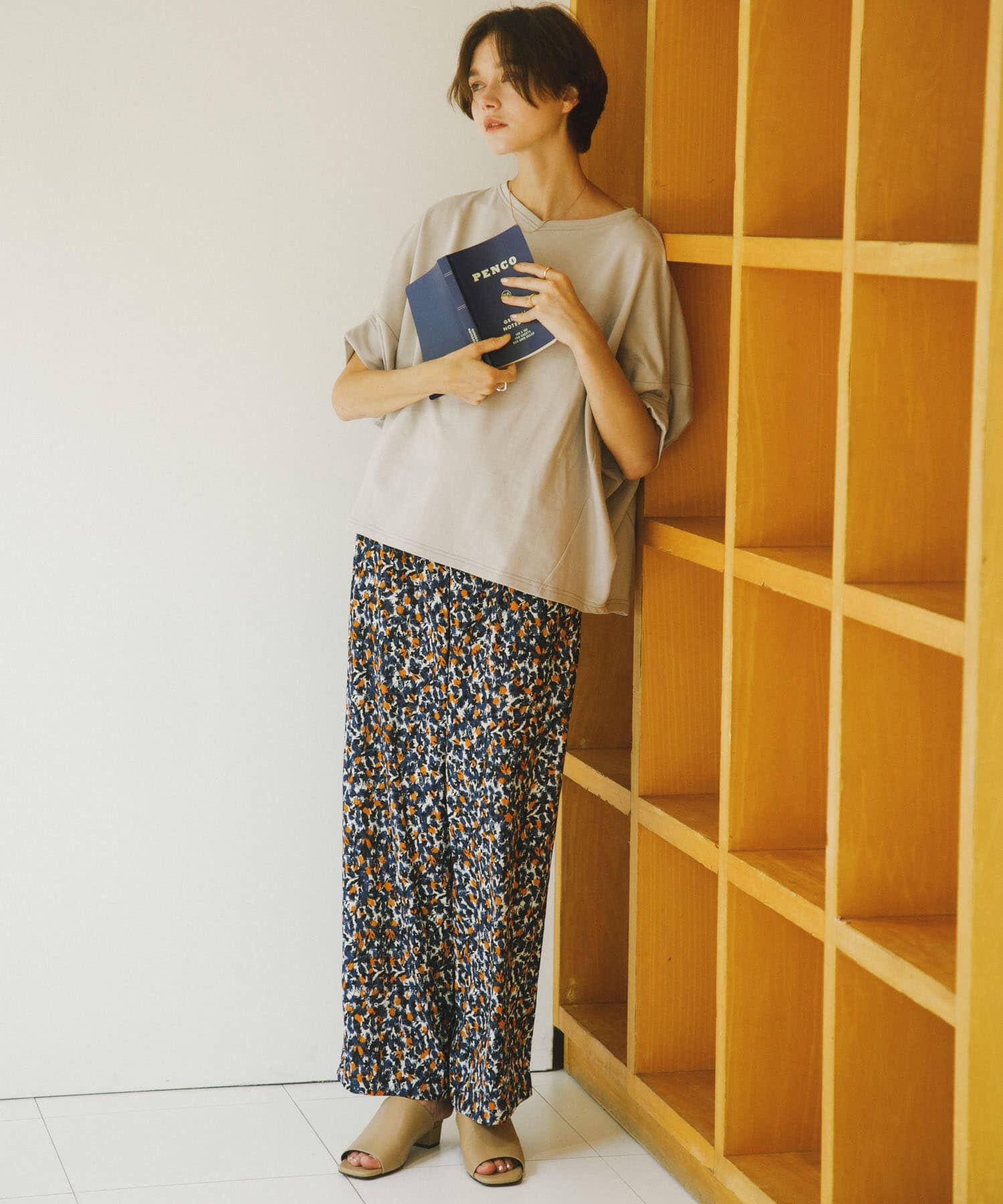 URBAN RESEARCH DOORS「『接触冷感/吸水速乾/ｲｰｼﾞｰｹｱ』ﾌﾗﾜｰﾌﾟﾘﾝﾄﾄﾞﾗｲﾀｯ  」|その他|