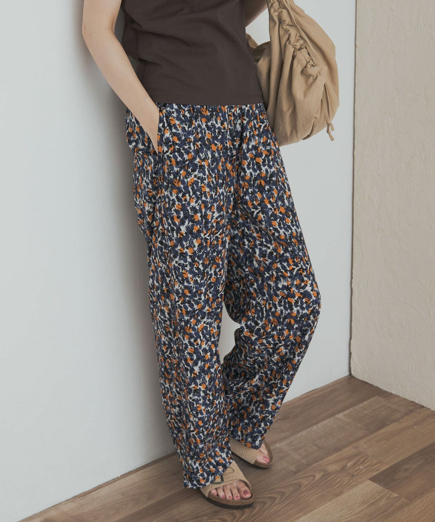 URBAN RESEARCH DOORS「『接触冷感/吸水速乾/ｲｰｼﾞｰｹｱ』ﾌﾗﾜｰﾌﾟﾘﾝﾄﾄﾞﾗｲﾀｯ  」|その他|