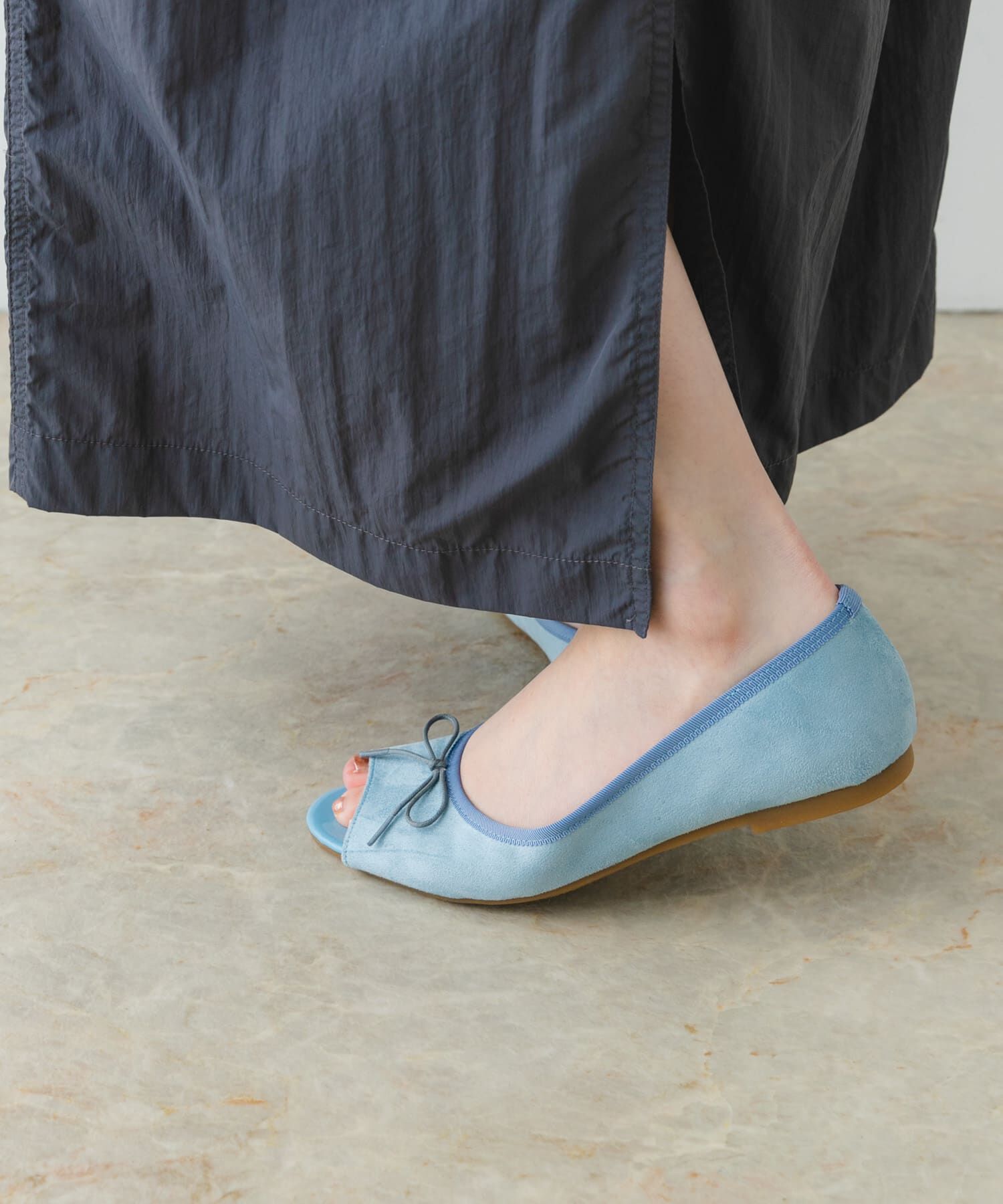 RODE SKO「『MADE IN JAPAN』オープントゥリボンパンプス」|パンプス|