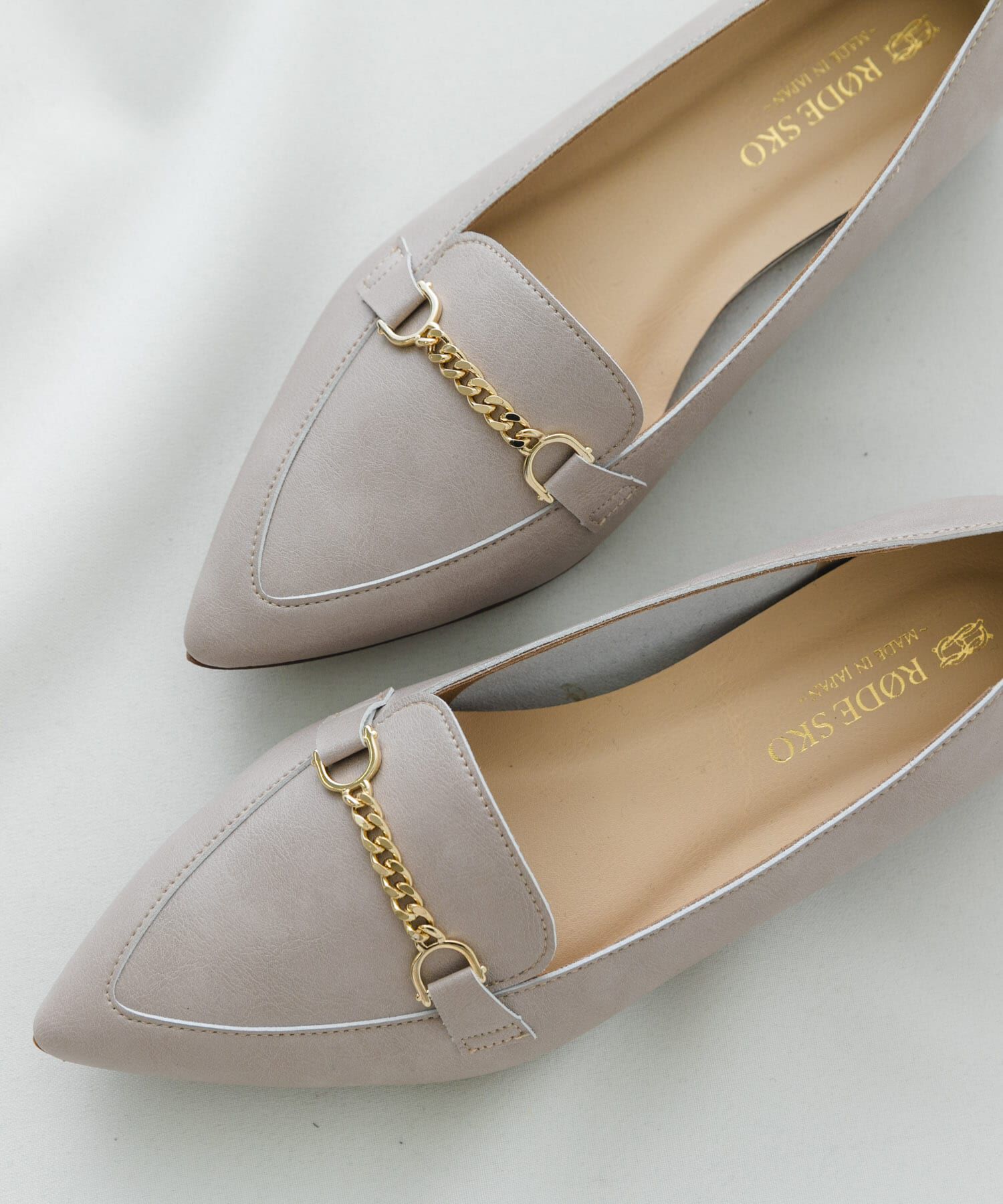 RODE SKO「『MADE IN JAPAN』プチチェーンフラットシューズ」|ローファー|