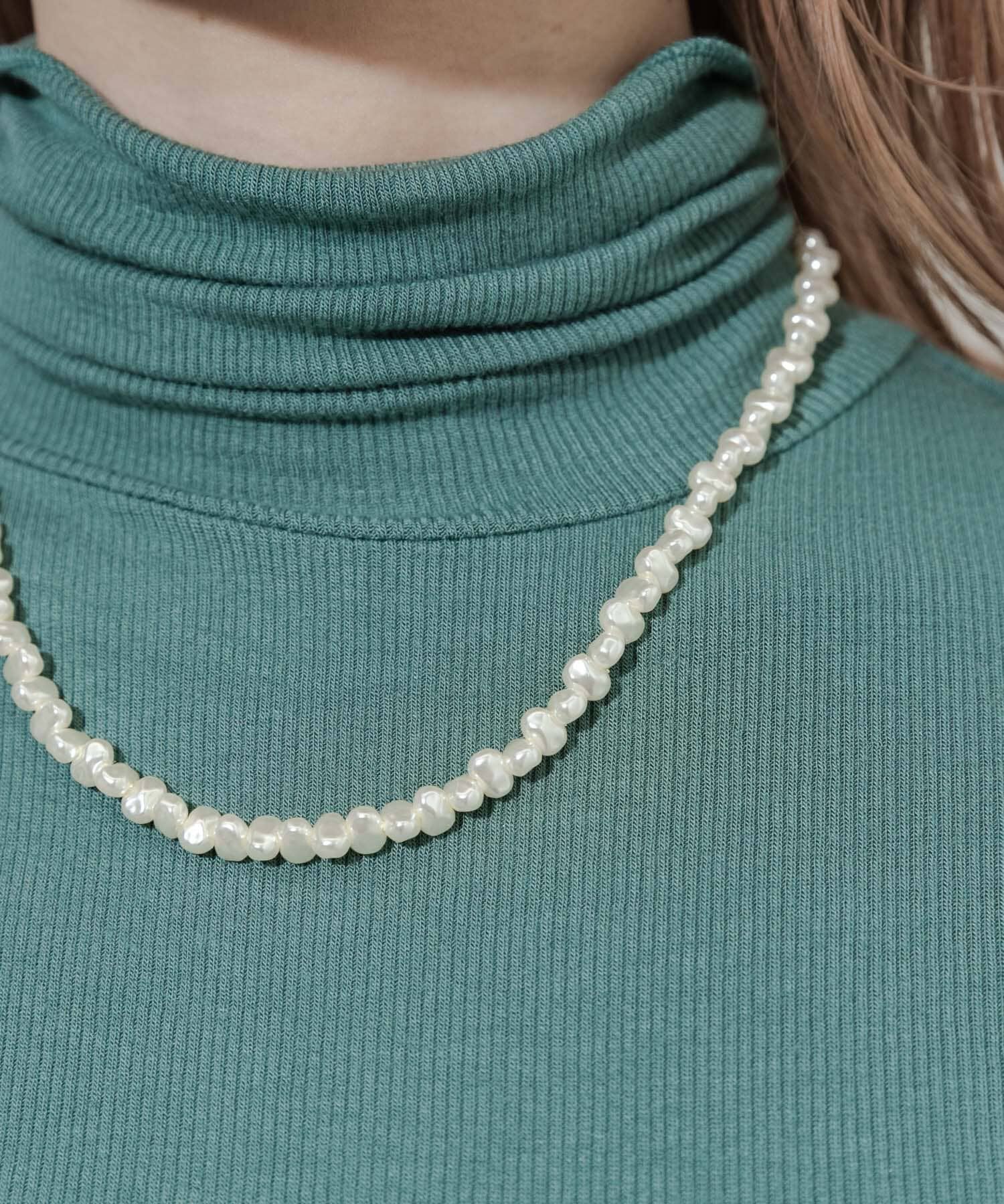 SMELLY「イビツパールネックレス」|ネックレス|