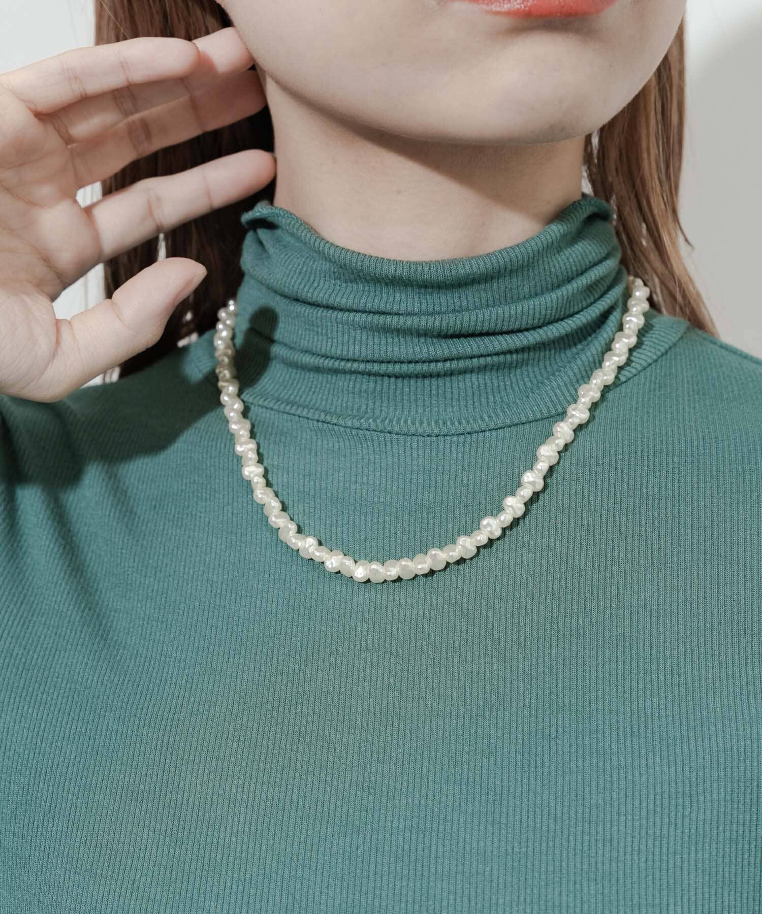 SMELLY「イビツパールネックレス」|ネックレス|