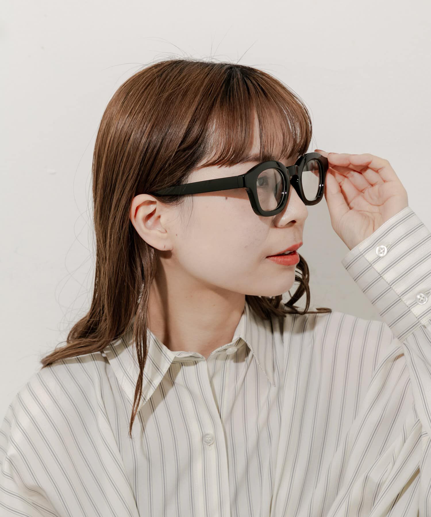 SMELLY「ワイドフレームダテメガネ」|メガネ|