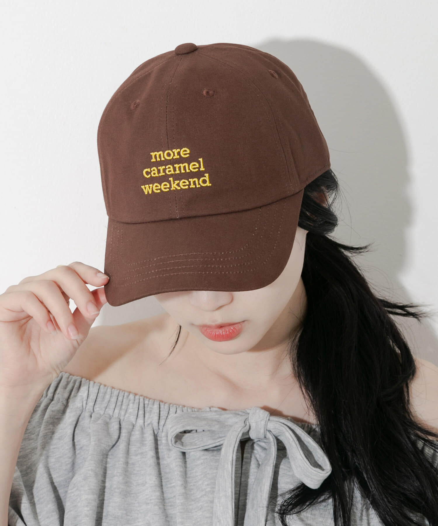 SMELLY「レタリングロゴキャップ」|キャップ・キャスケット|ブラウン