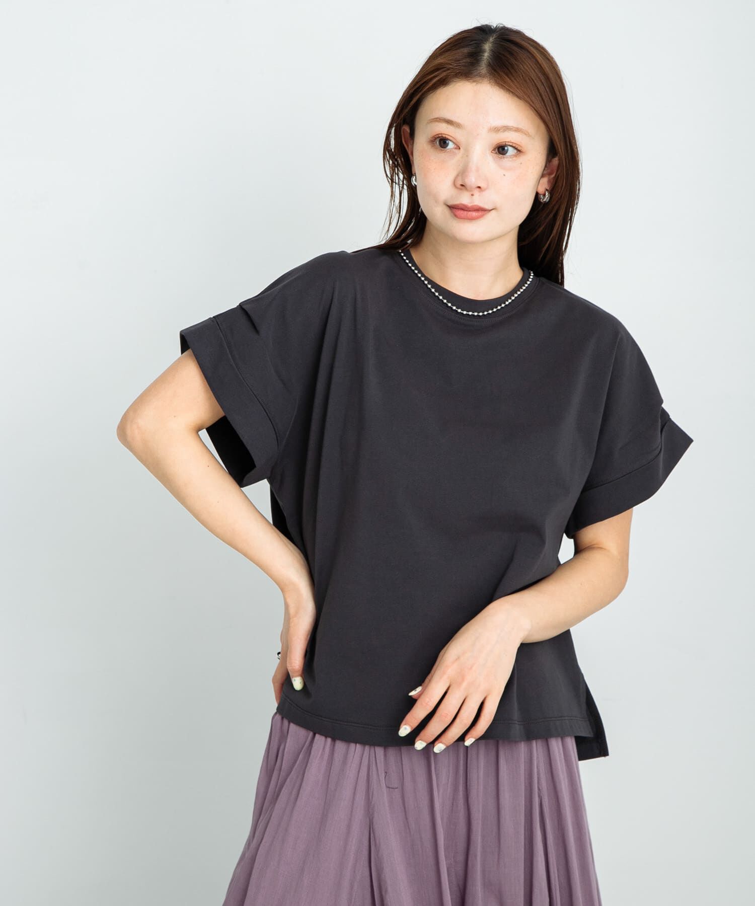 Sonny Label 「ダブルタックフレンチスリーブプルオーバー」|Tシャツ・カットソー|