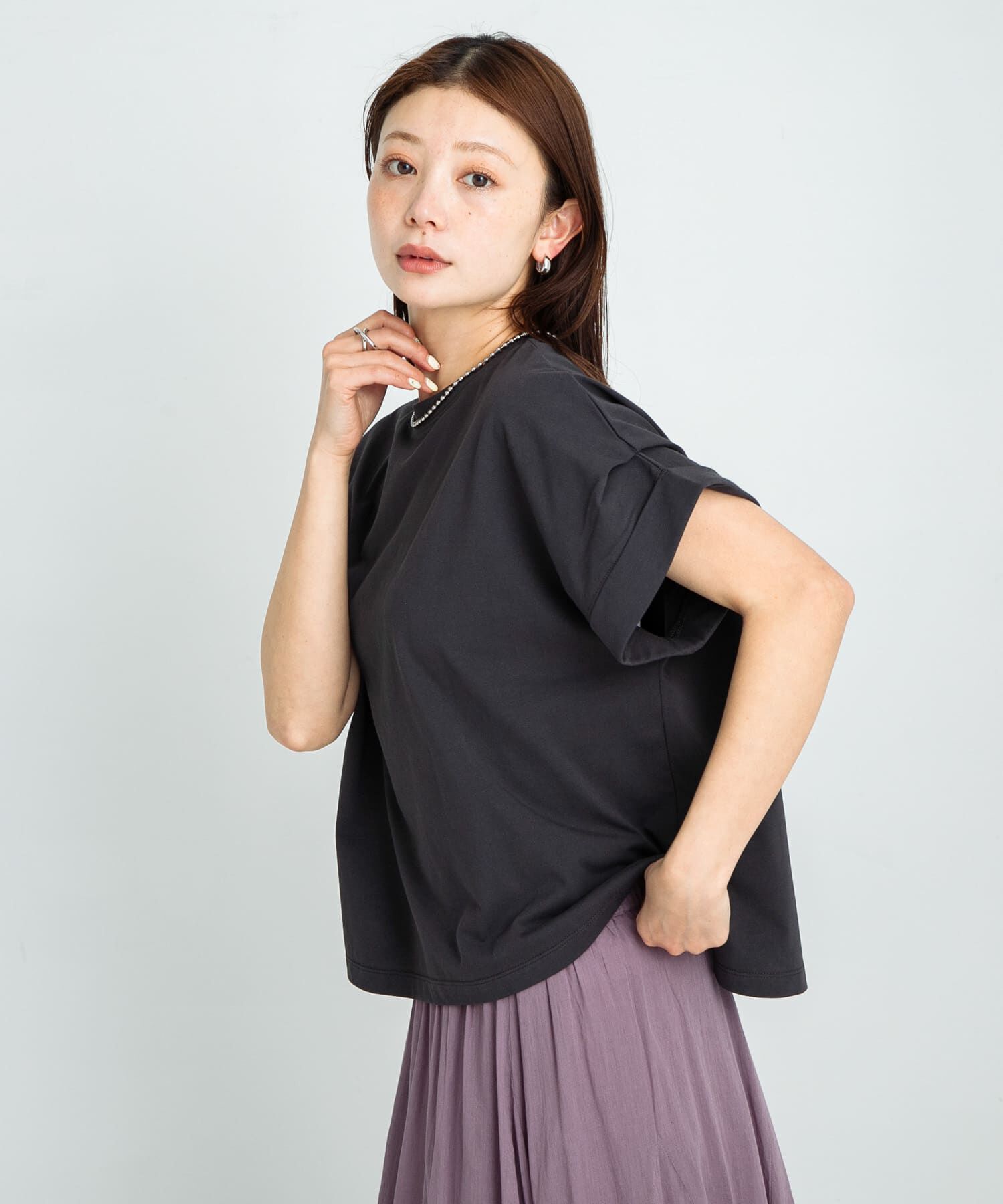 Sonny Label 「ダブルタックフレンチスリーブプルオーバー」|Tシャツ・カットソー|