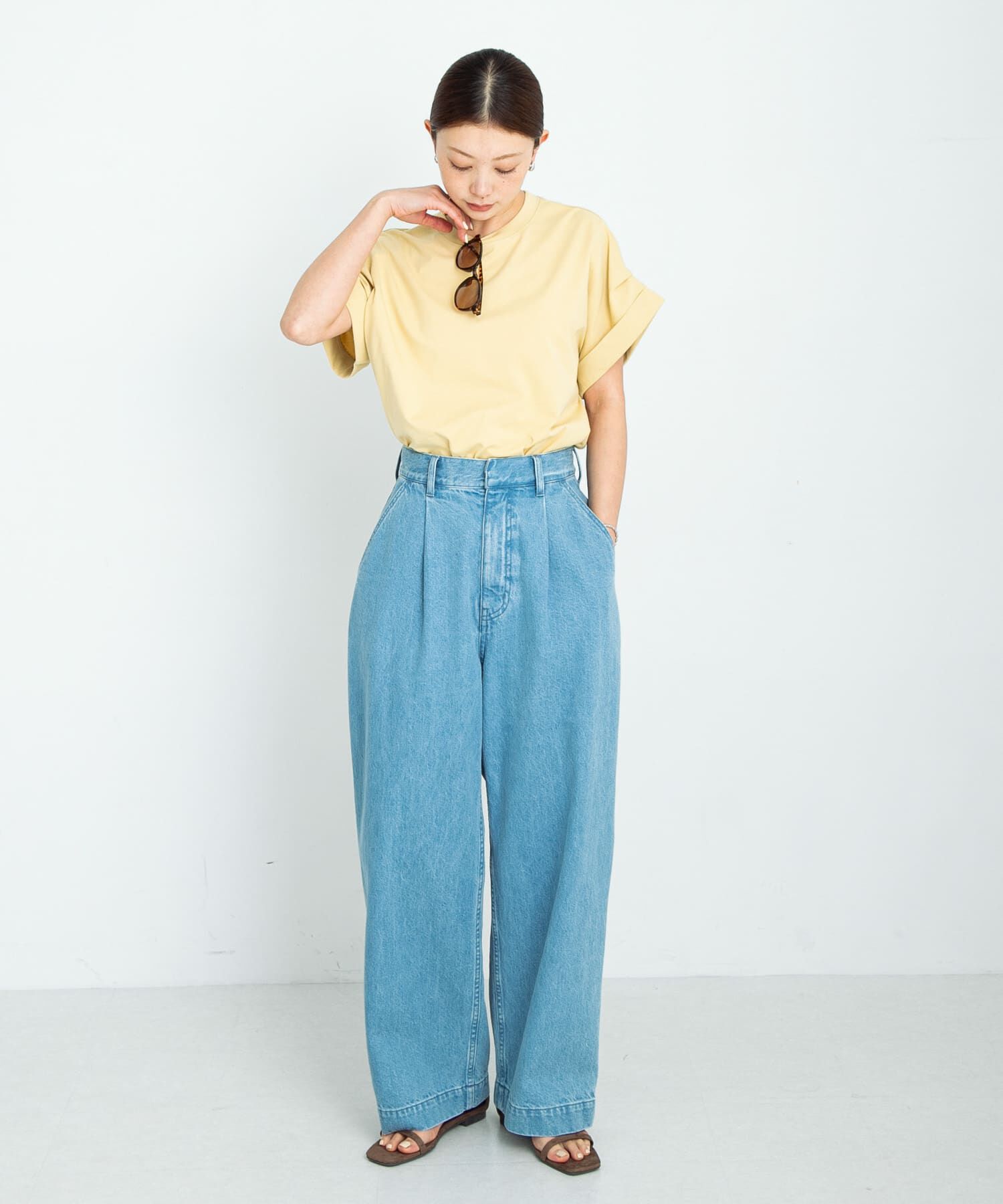 Sonny Label 「ダブルタックフレンチスリーブプルオーバー」|Tシャツ・カットソー|