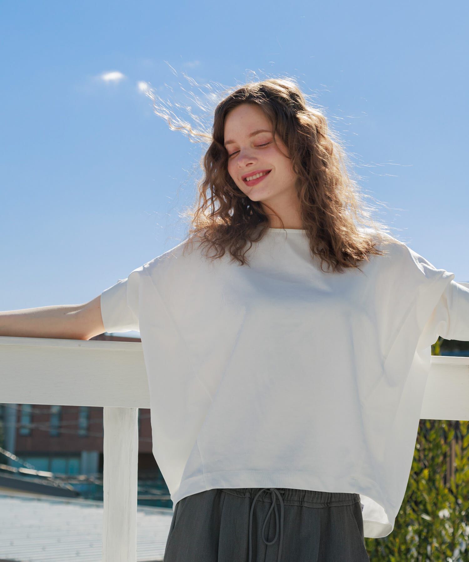 Sonny Label 「『WEB限定』吸水速乾UVクールタッチドルマンプルオーバー」|Tシャツ・カットソー|