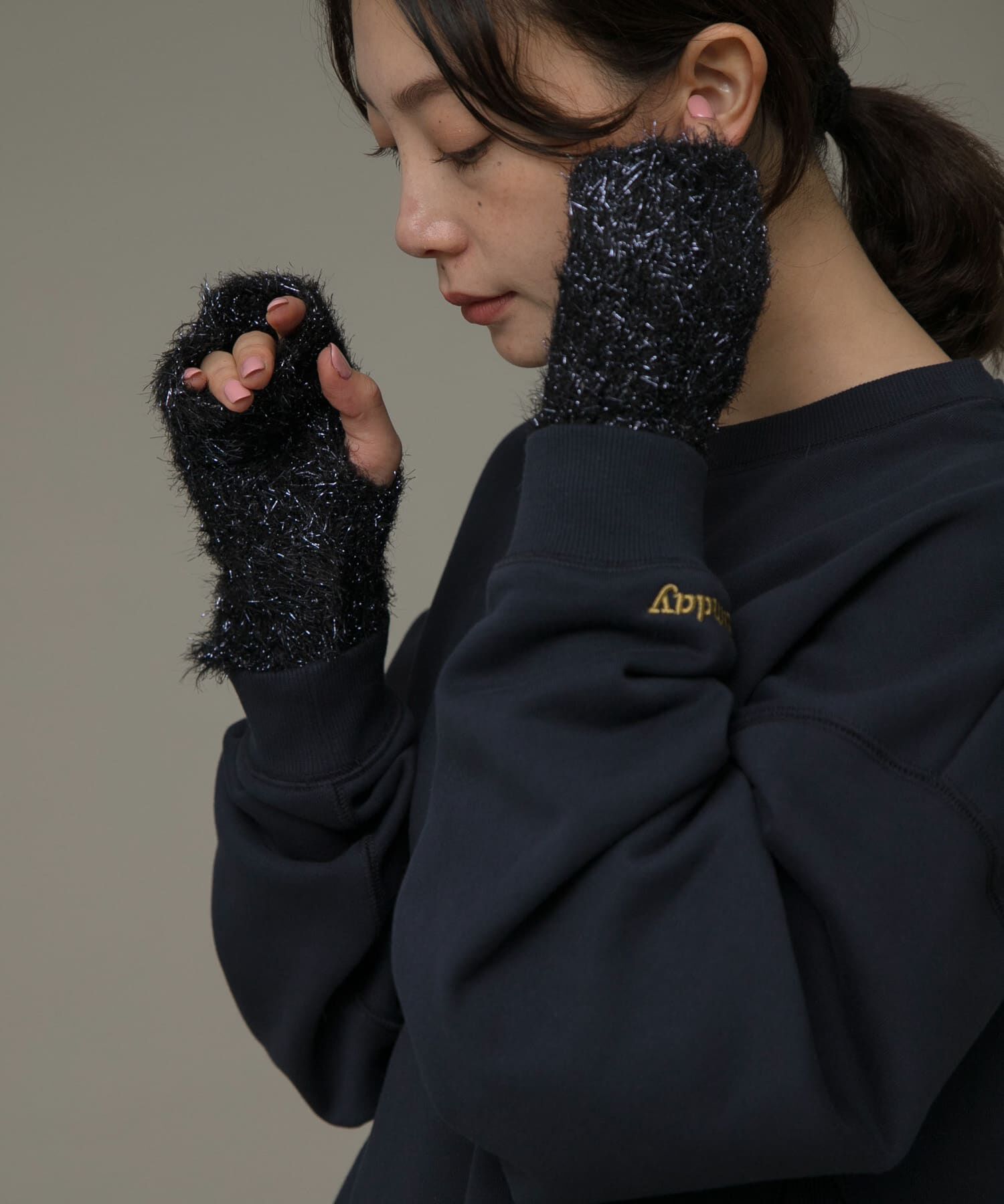 Sonny Label 「CONTROL FREAK　ラメフェザーグローブ」|手袋|