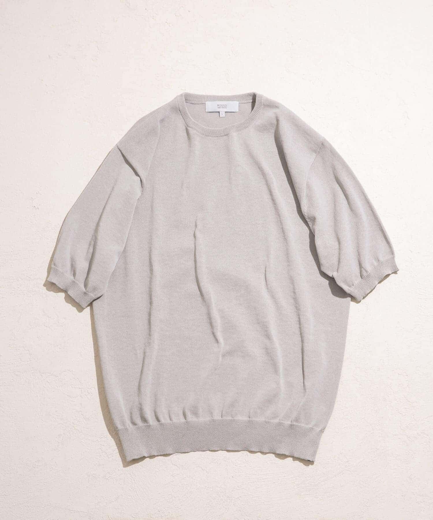 URBAN RESEARCH ROSSO「『UR TECH ひやサラクール』AIRDRY半袖クルーニット」|ニット・セーター|