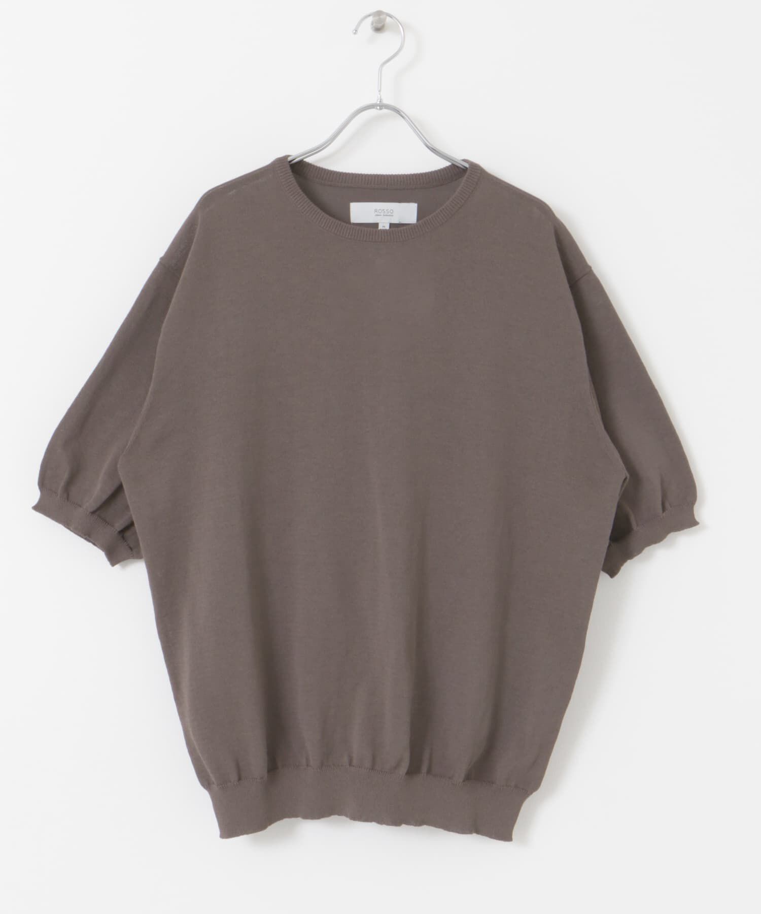 URBAN RESEARCH ROSSO「『UR TECH ひやサラクール』AIRDRY半袖クルーニット」|ニット・セーター|