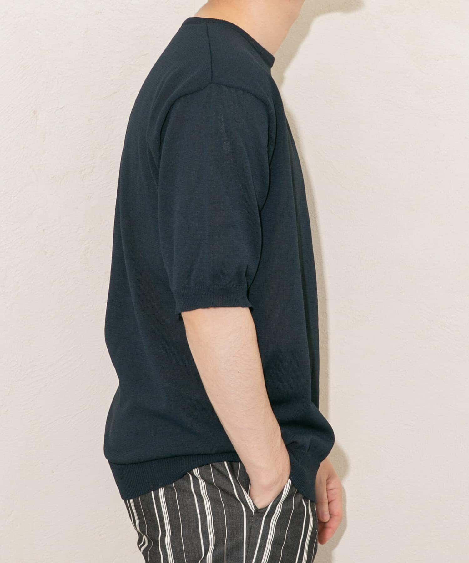 URBAN RESEARCH ROSSO「『UR TECH ひやサラクール』AIRDRY半袖クルーニット」|ニット・セーター|