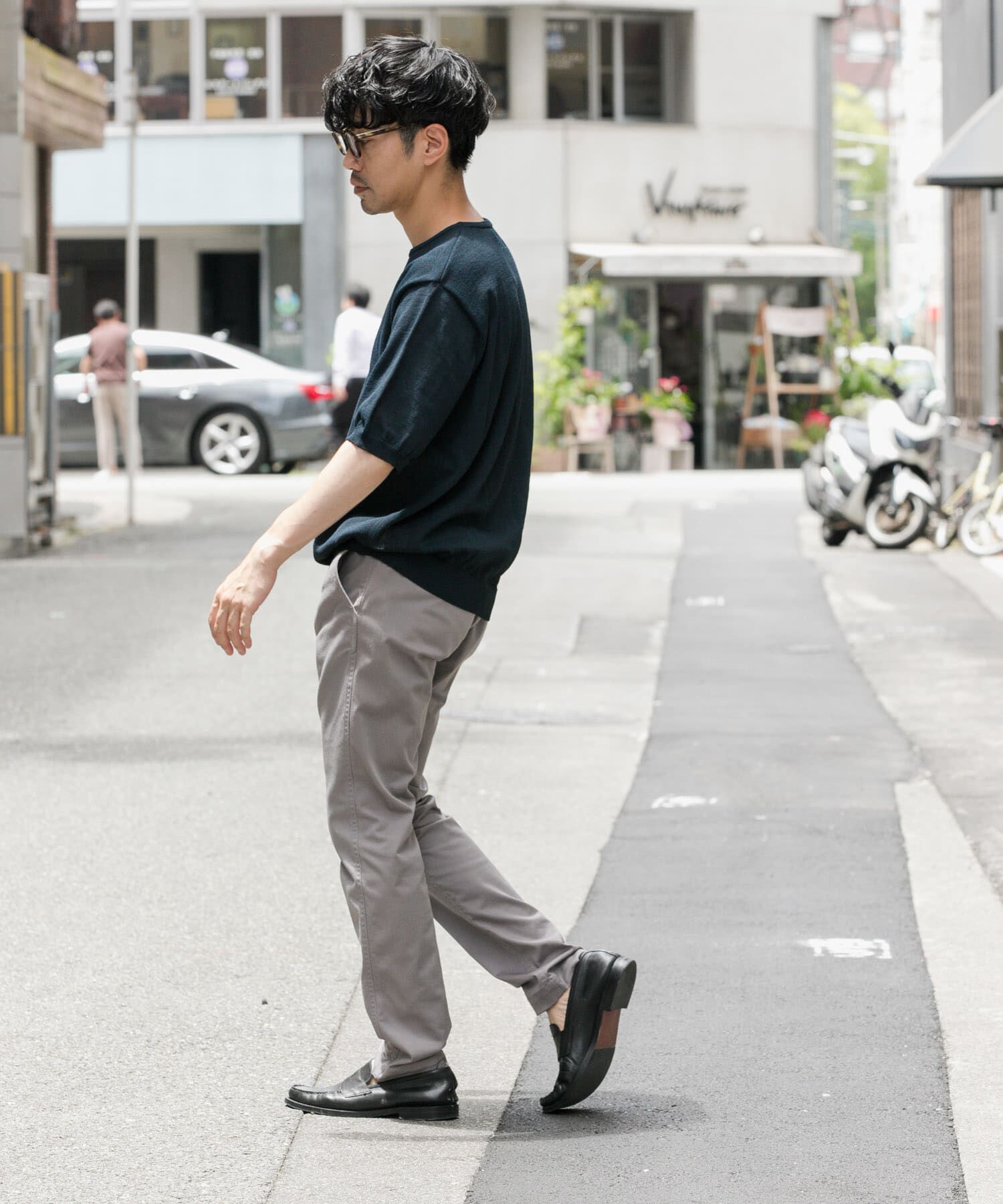 URBAN RESEARCH ROSSO「『UR TECH ひやサラクール』AIRDRY半袖クルーニット」|ニット・セーター|