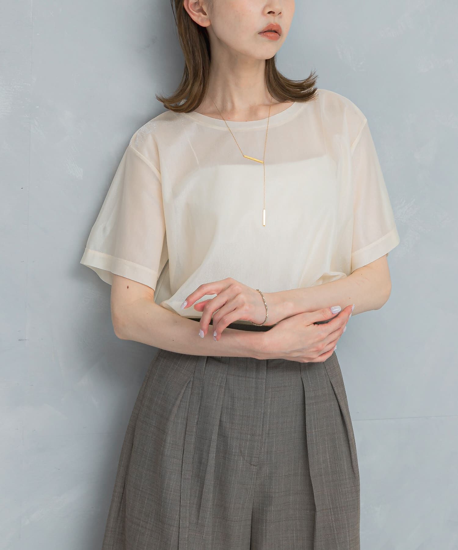 URBAN RESEARCH ROSSO「シアーブライトカットソー」|Tシャツ・カットソー|