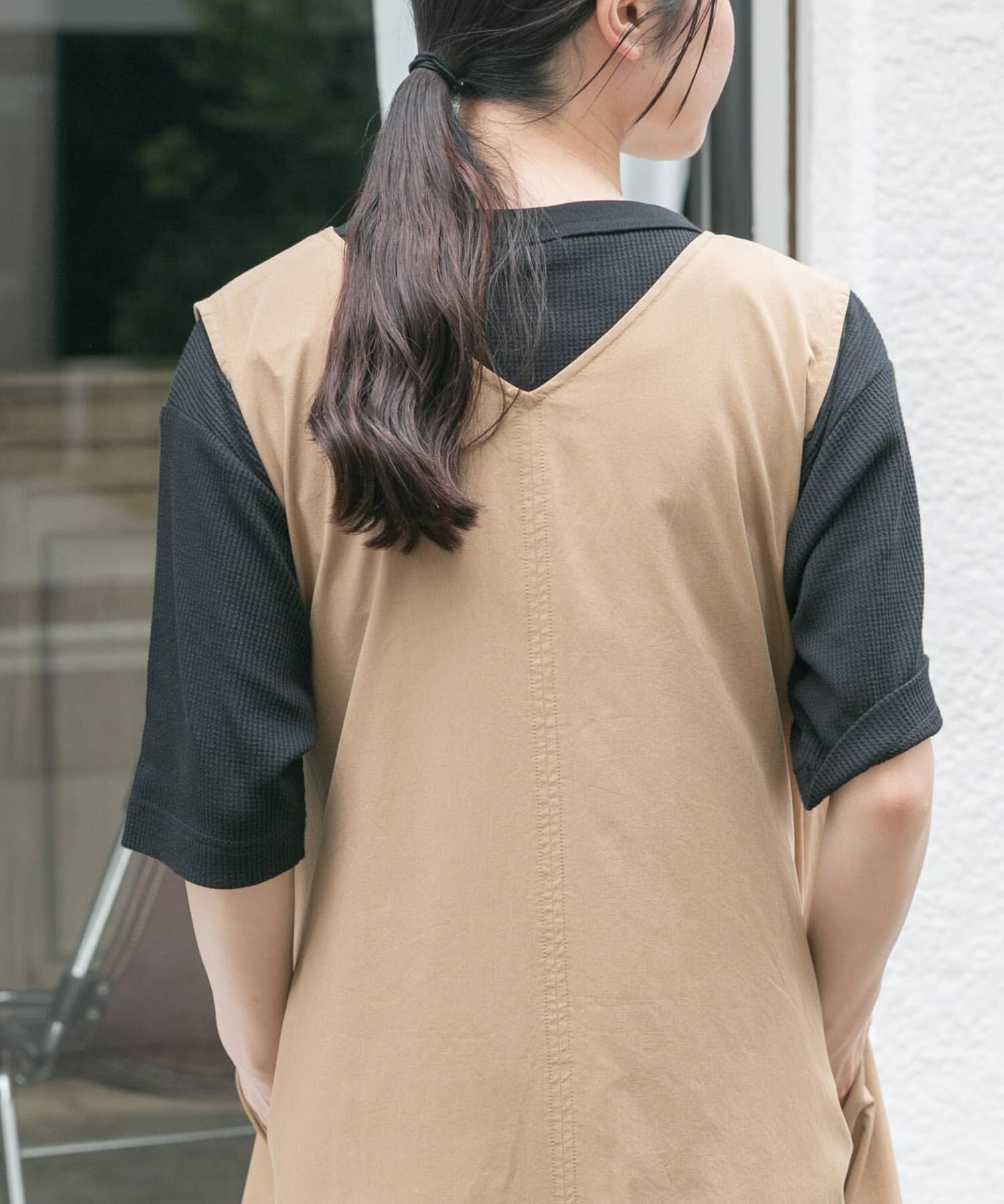 URBAN RESEARCH DOORS「FORK&SPOON　ミニワッフル5分袖Tシャツ」|Tシャツ・カットソー|