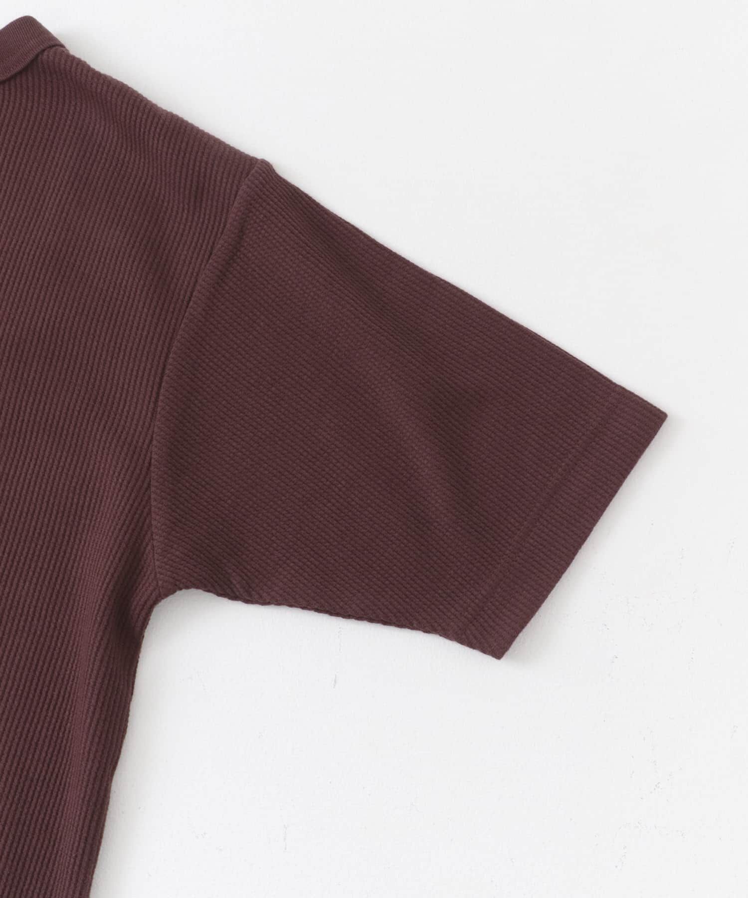 URBAN RESEARCH DOORS「FORK&SPOON　ミニワッフル5分袖Tシャツ」|Tシャツ・カットソー|