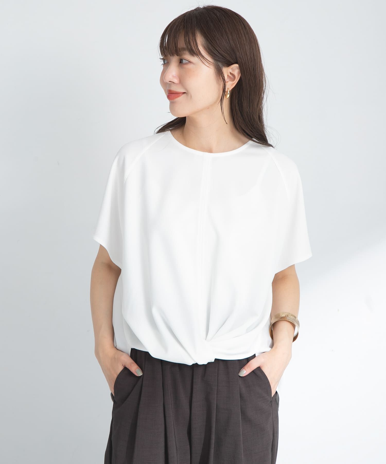 Sonny Label 「フロントデザインカットジョーゼットプルオーバー」|Tシャツ・カットソー|