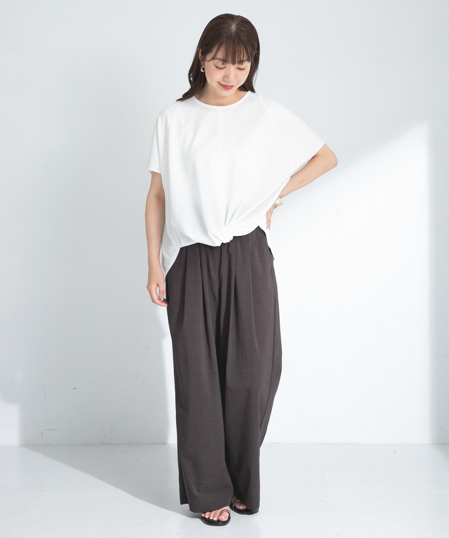 Sonny Label 「フロントデザインカットジョーゼットプルオーバー」|Tシャツ・カットソー|