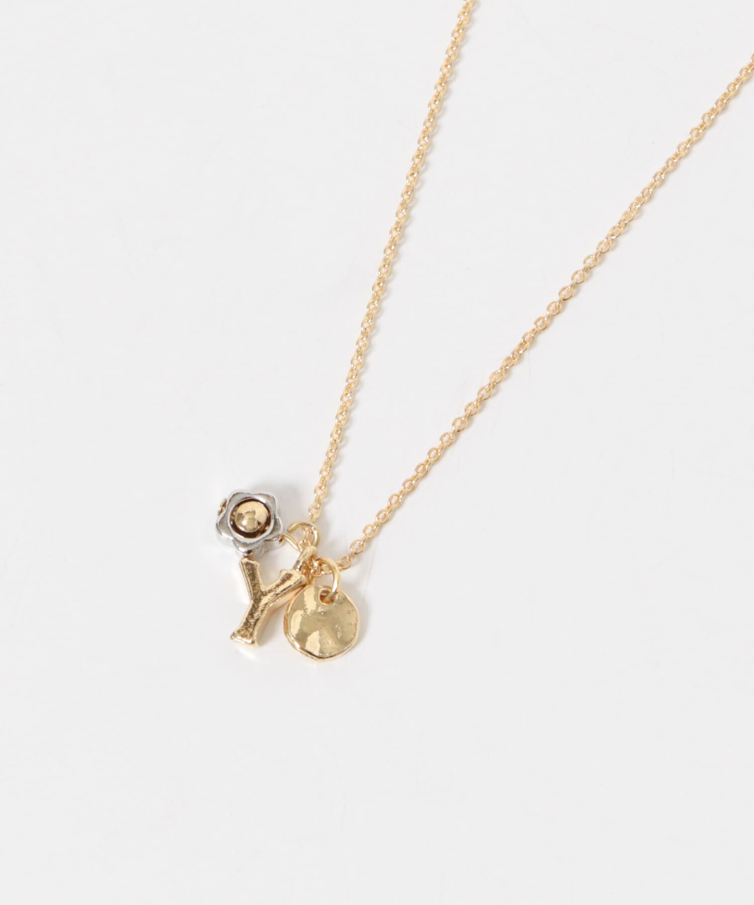 SMELLY「イニシャルチャームネックレス」|ネックレス|