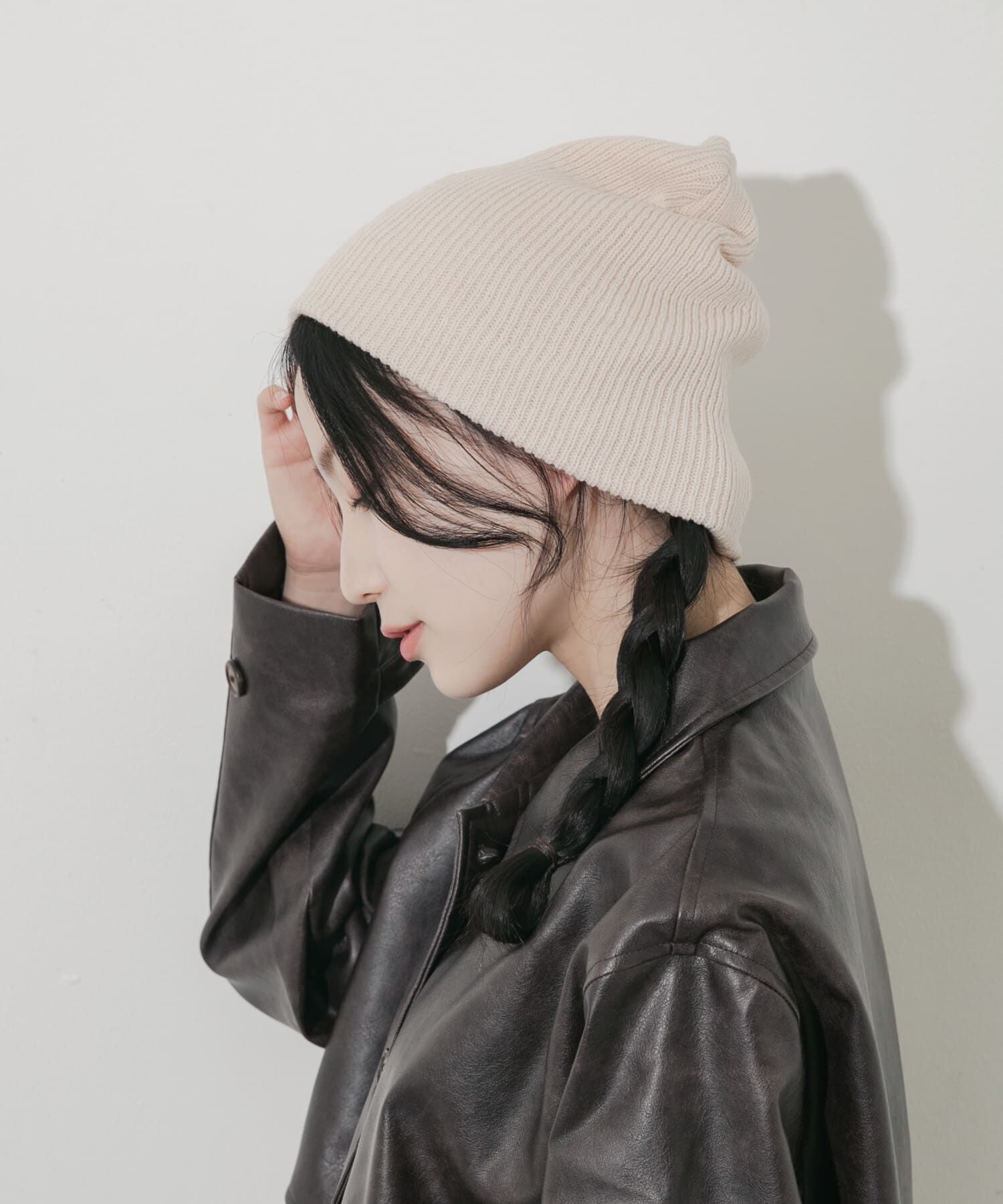 SMELLY「ルーズビーニー」|ニット帽|