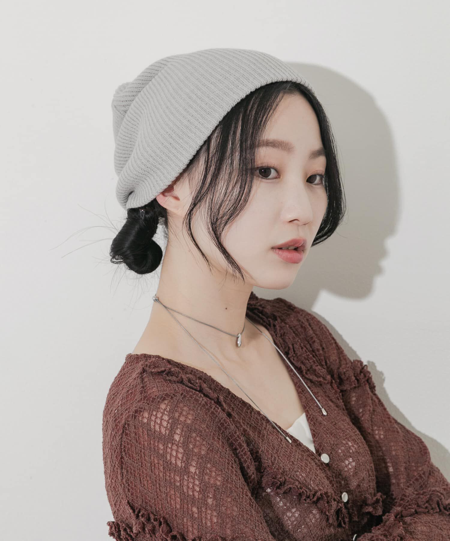 SMELLY「ルーズビーニー」|ニット帽|