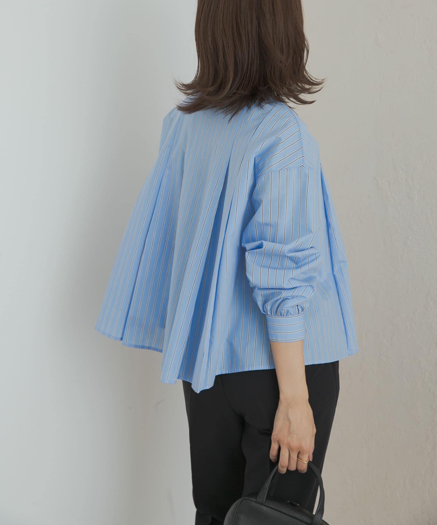 URBAN RESEARCH DOORS「ストライプリボンフレアブラウス」|シャツ・ブラウス|