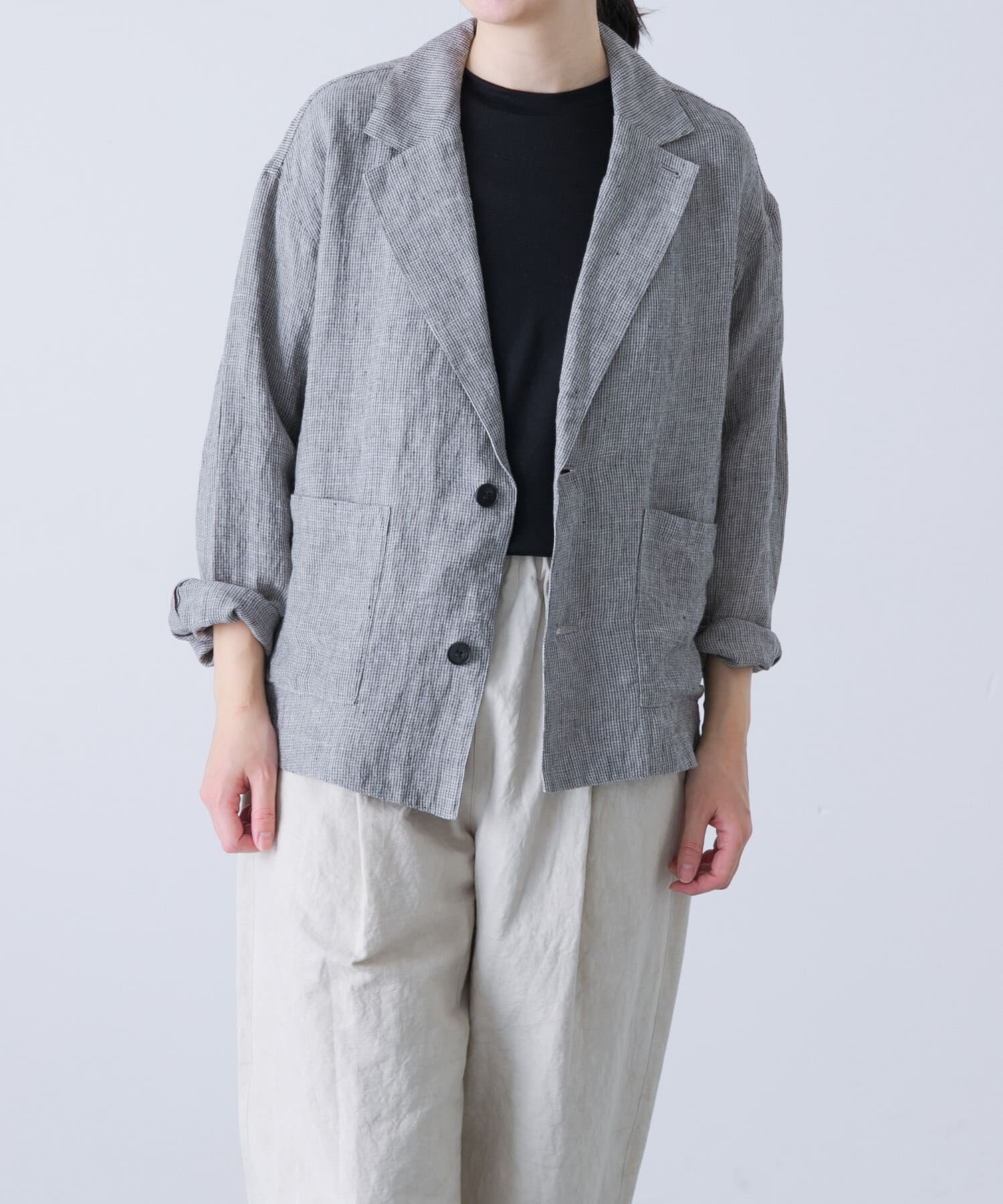 かぐれ「リネンテーラードジャケット」|その他|