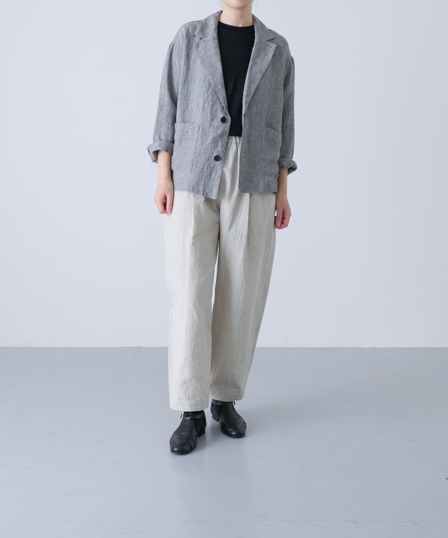 かぐれ「リネンテーラードジャケット」|その他|