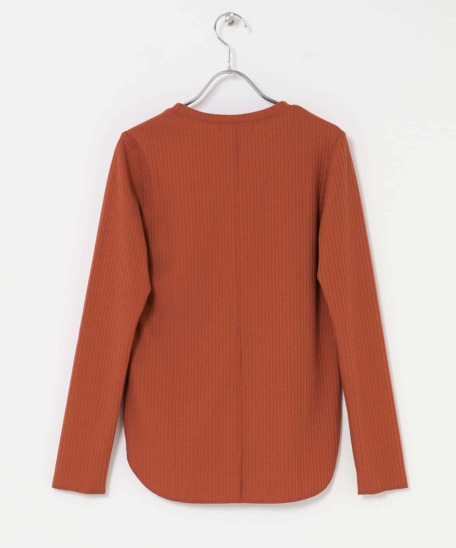 URBAN RESEARCH ROSSO「Uネックリブプルオーバー」|Tシャツ・カットソー|