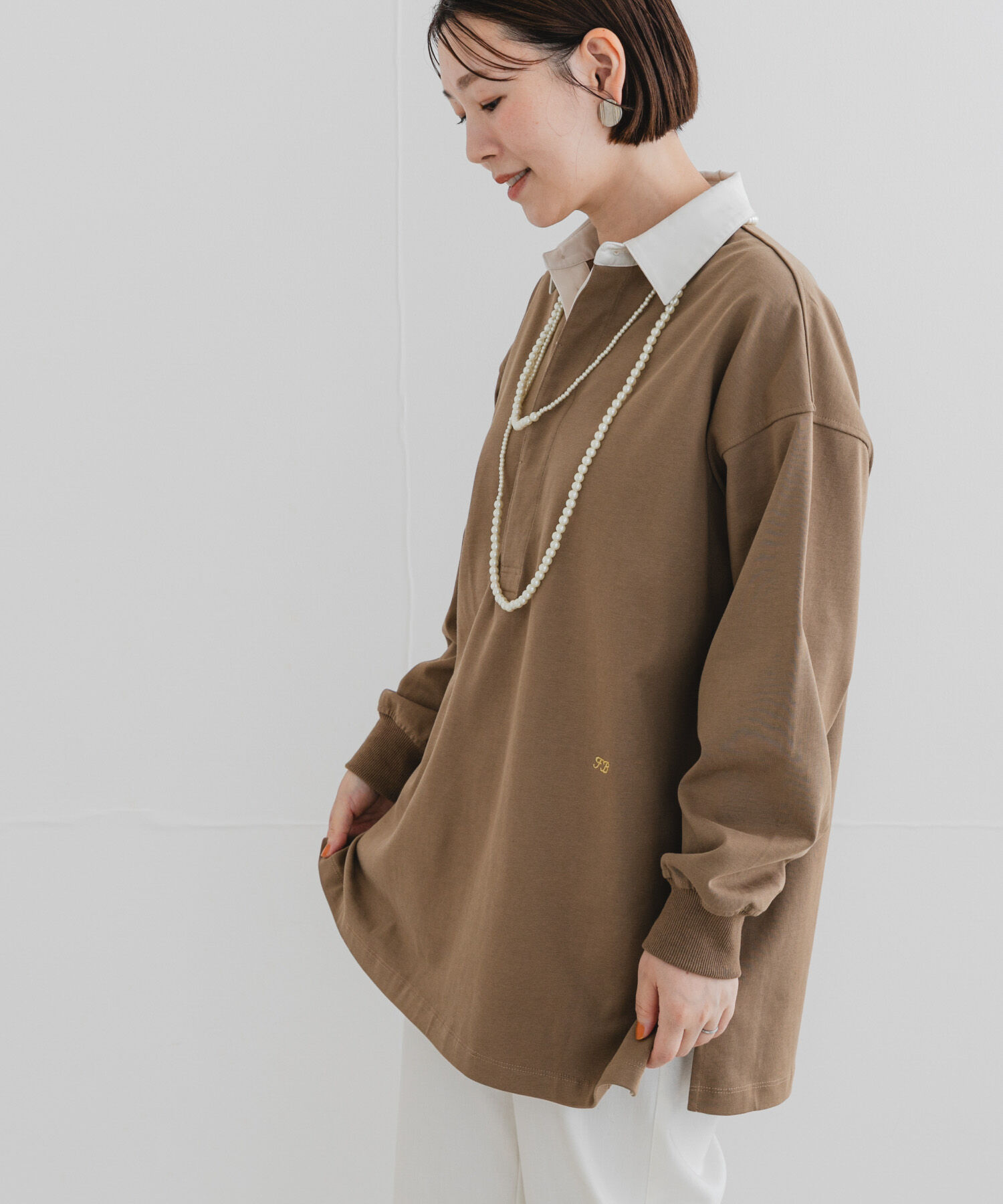 URBAN RESEARCH ROSSO「F by ROSSO　ラガーチュニックプルオーバー」|Tシャツ・カットソー|