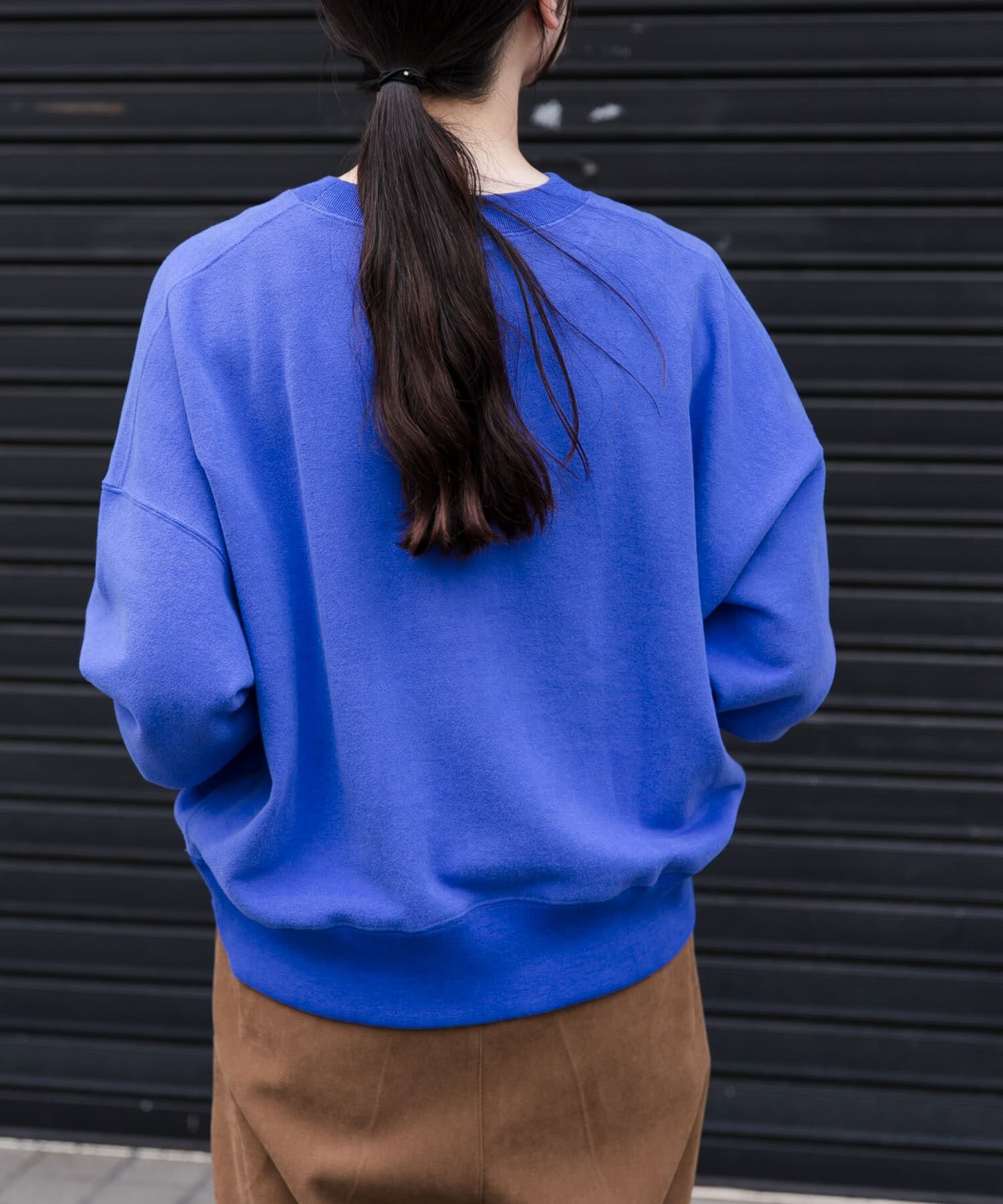 URBAN RESEARCH DOORS「FORK&SPOON　コットンカシミヤクルーネックスウェット」|Tシャツ・カットソー|