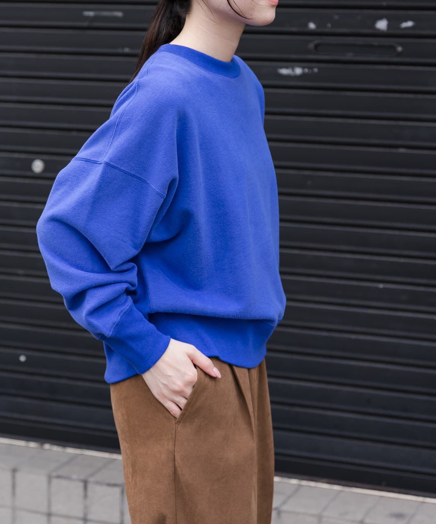 URBAN RESEARCH DOORS「FORK&SPOON　コットンカシミヤクルーネックスウェット」|Tシャツ・カットソー|