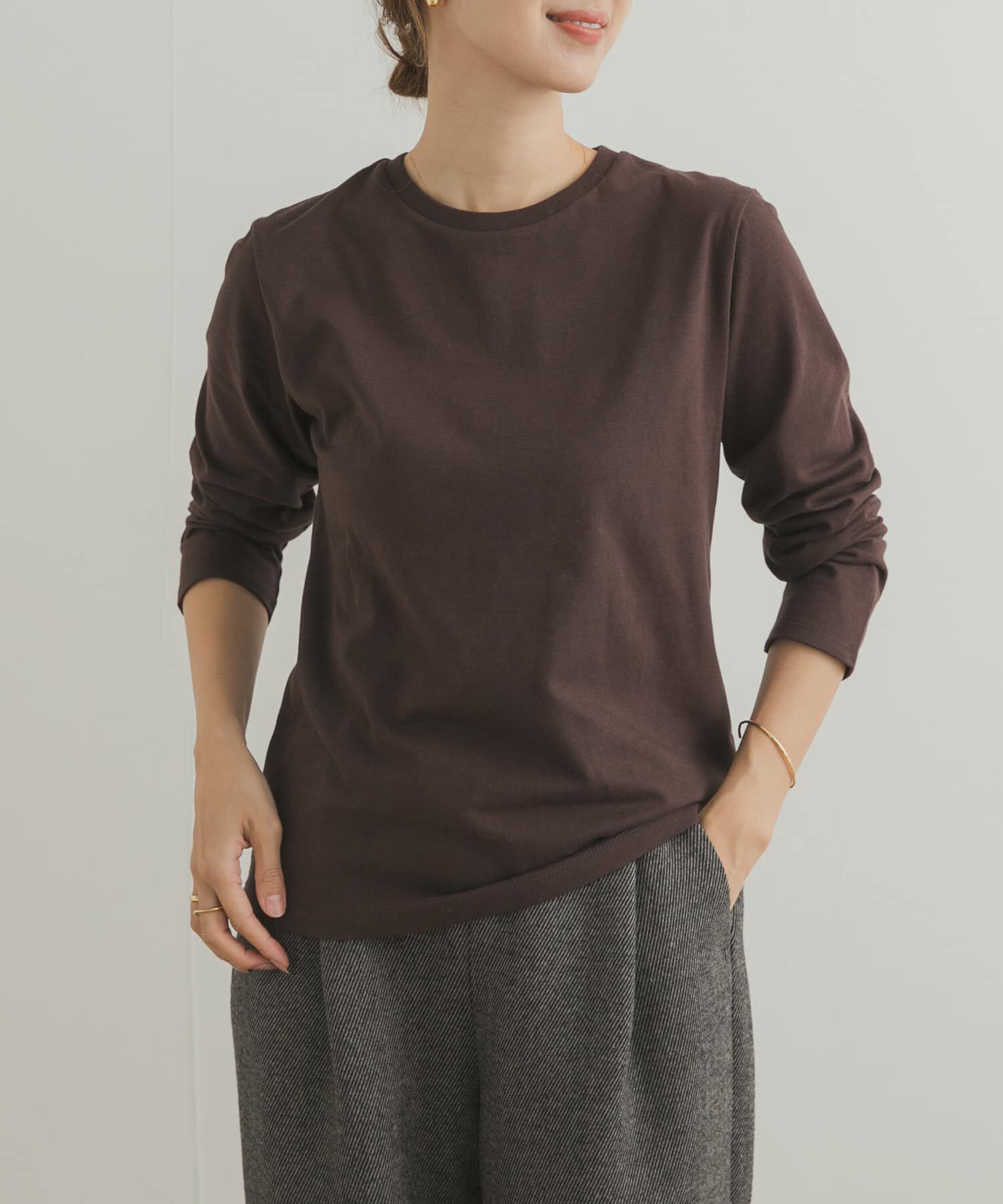 URBAN RESEARCH DOORS「Grow Organic クルーネックロングスリーブTシャツ」|Tシャツ・カットソー|