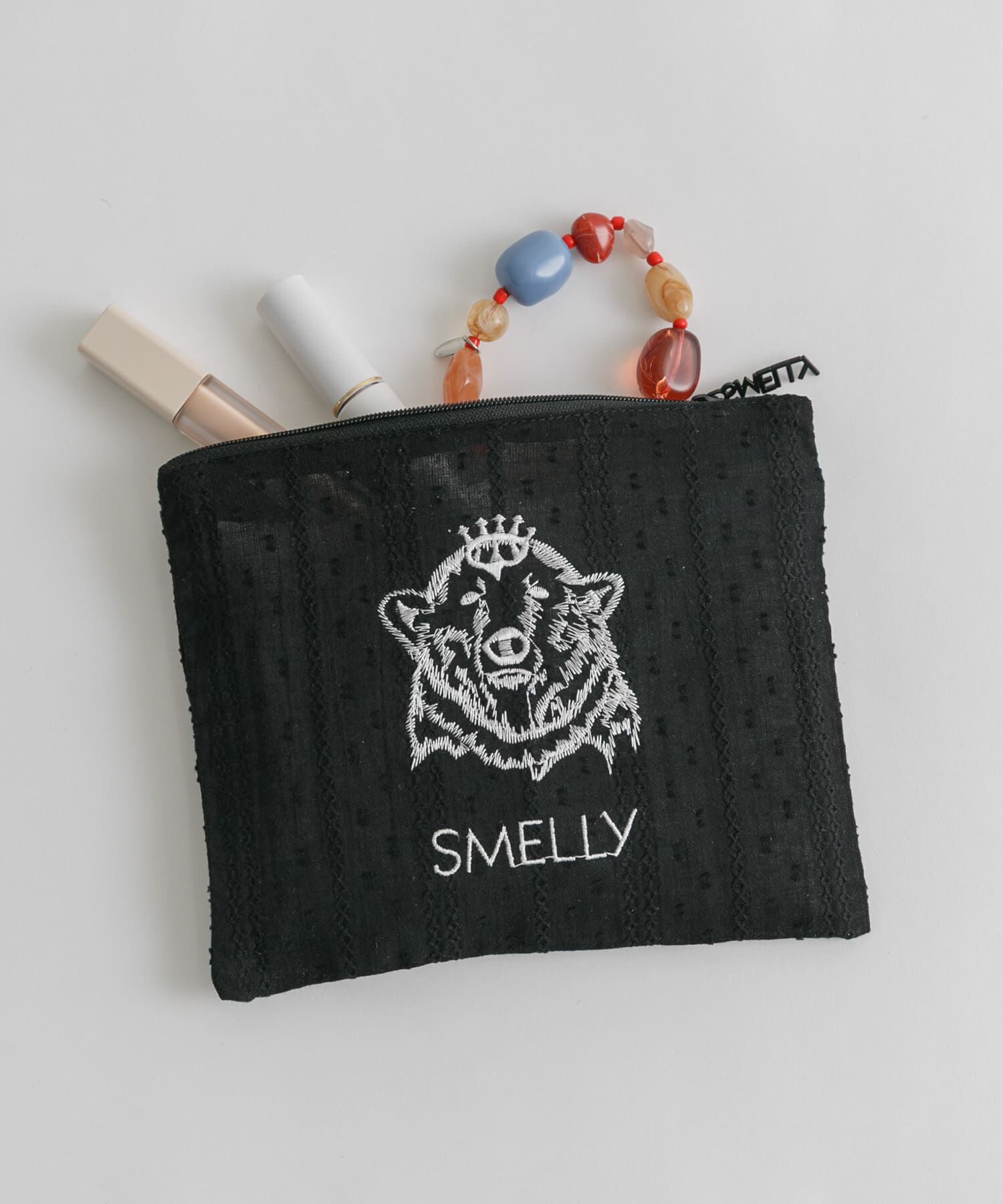 SMELLY「MELLYポーチM」|ポーチ|ブラック