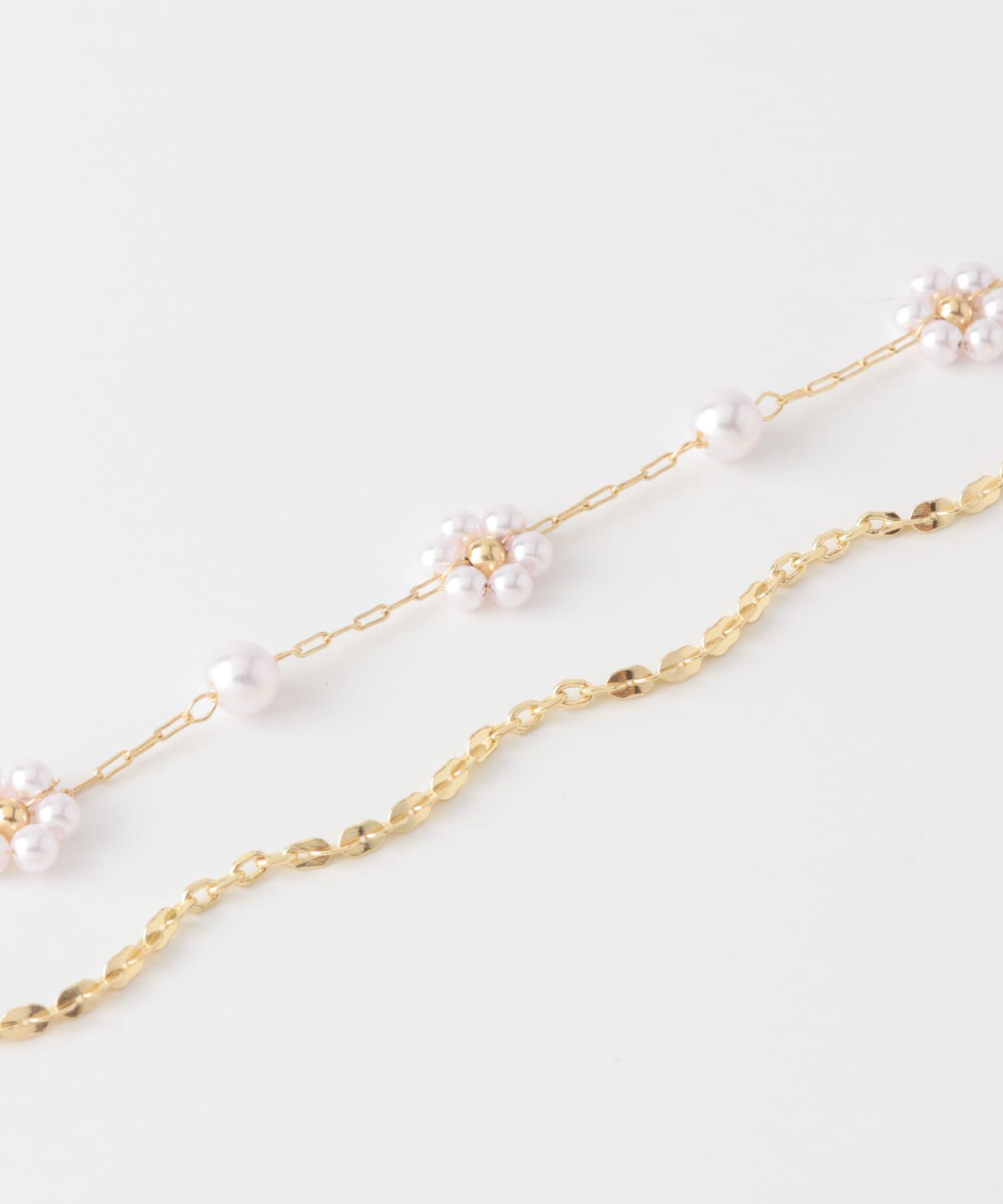 SMELLY「パールフラワーYネックレス」|ネックレス|