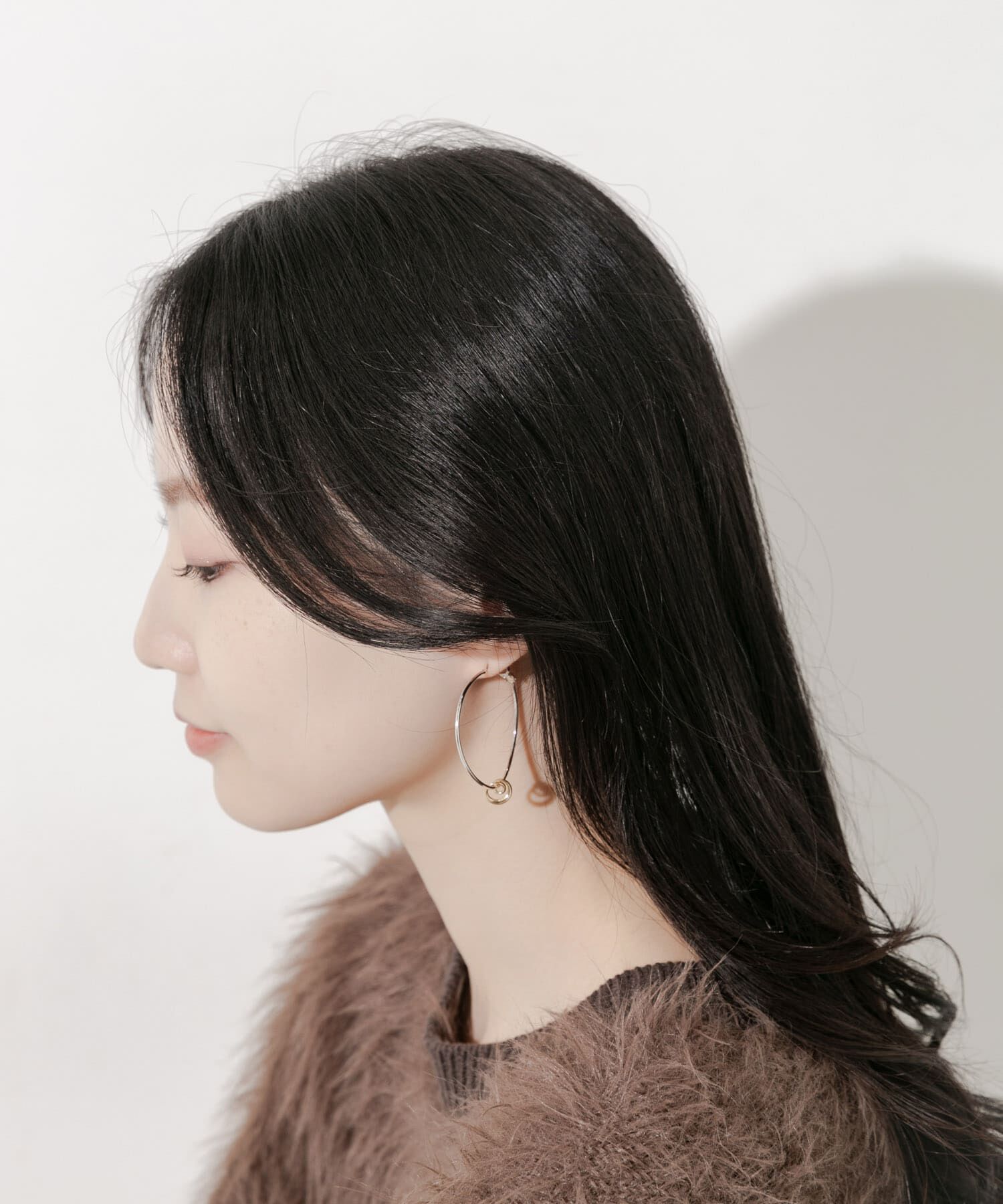 SMELLY「ニュアンスフープ2WAYピアス」|ピアス|