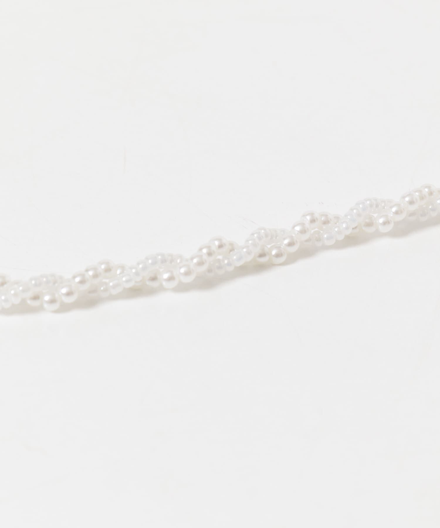 SMELLY「パールビーズツイストネックレス」|ネックレス|