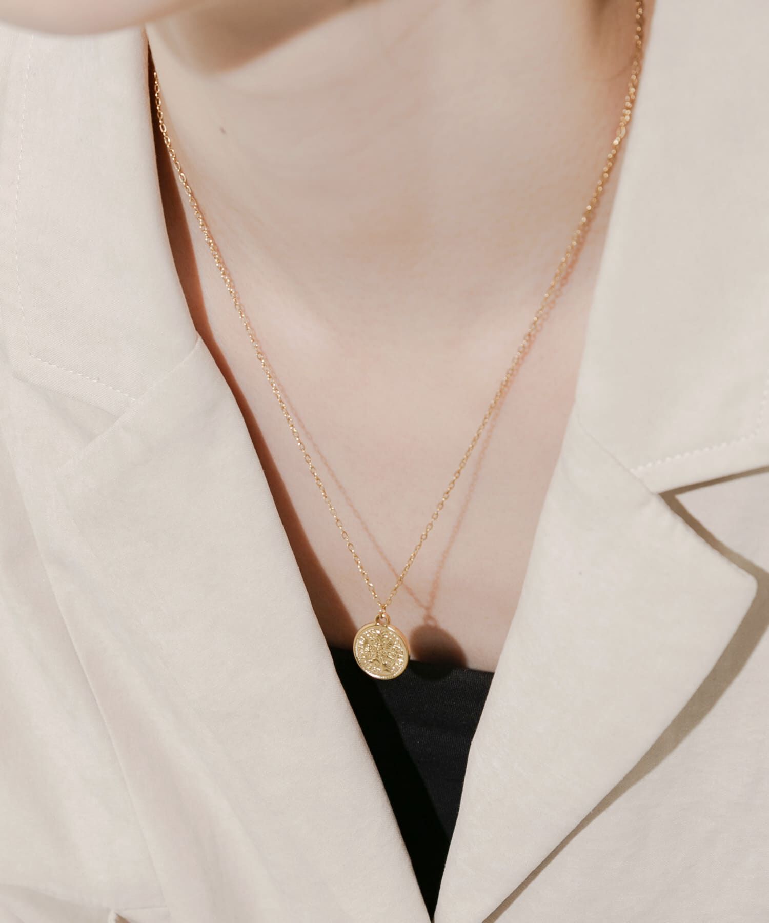 SMELLY「ステンレスコイントップネックレス」|ネックレス|ゴールド