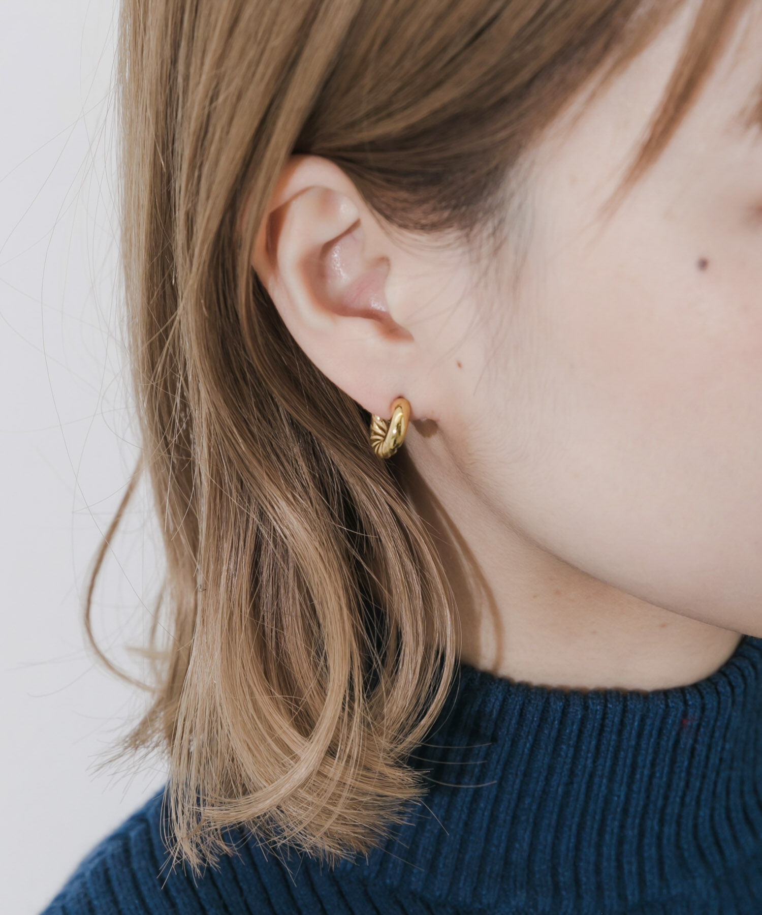 SMELLY「ステンレスヴィンテージライクフープピアス」|ピアス|