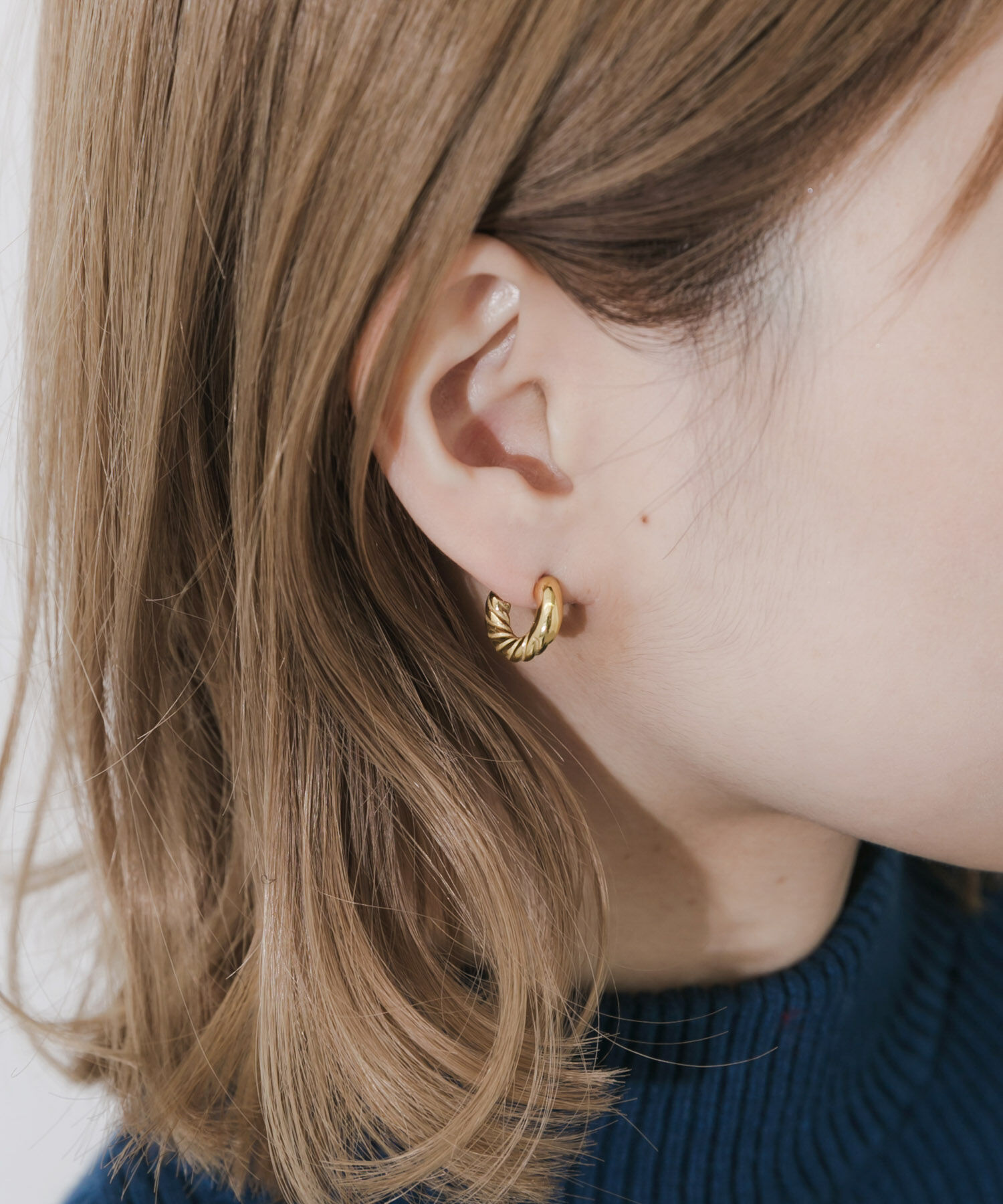 SMELLY「ステンレスヴィンテージライクフープピアス」|ピアス|