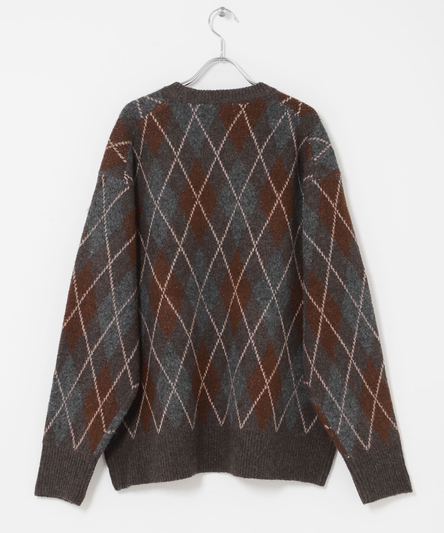 URBAN RESEARCH DOORS「FORK&SPOON　アーガイルプルオーバーニット」|ニット・セーター|