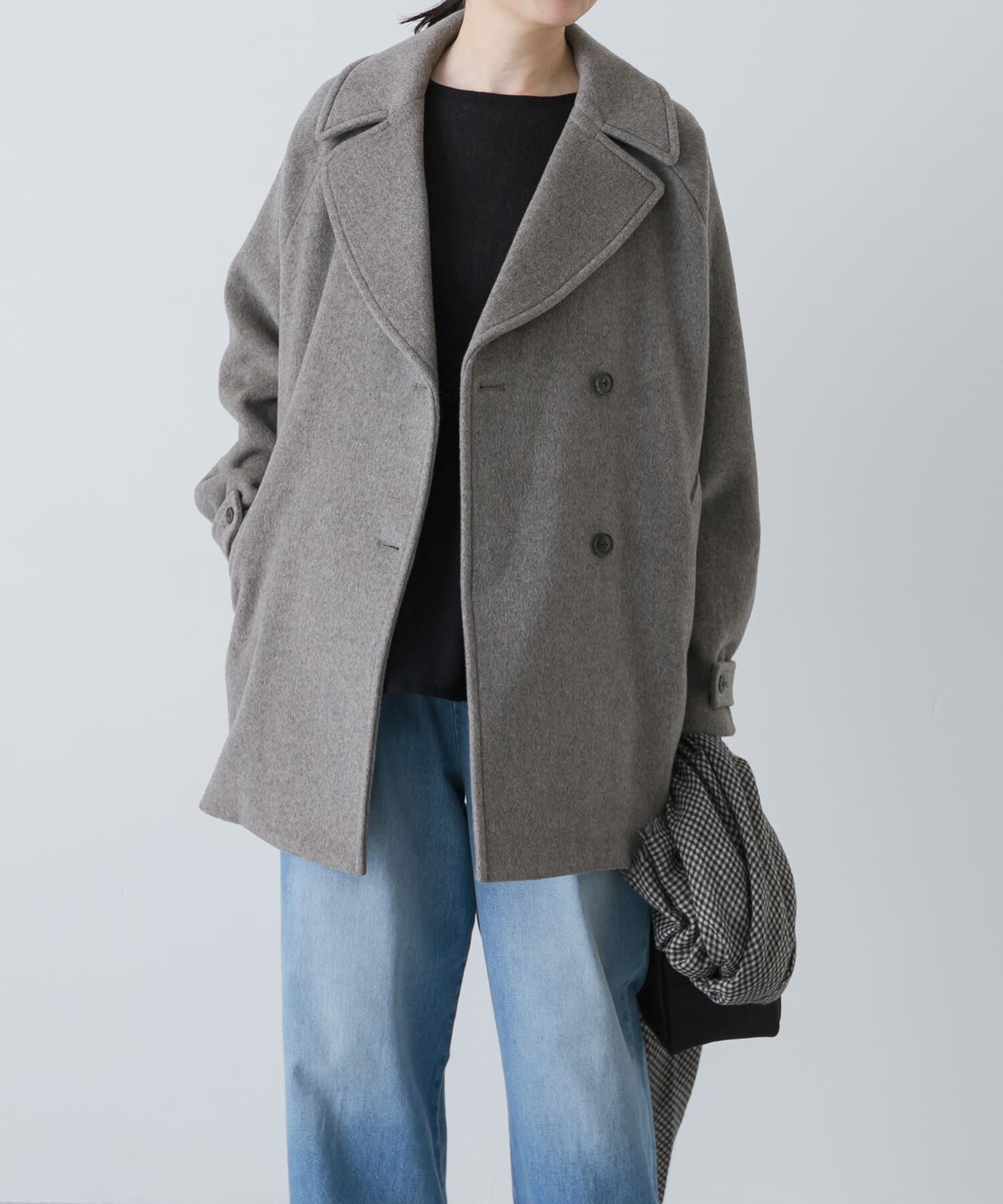 かぐれ「ウールPコート」|ピーコート|